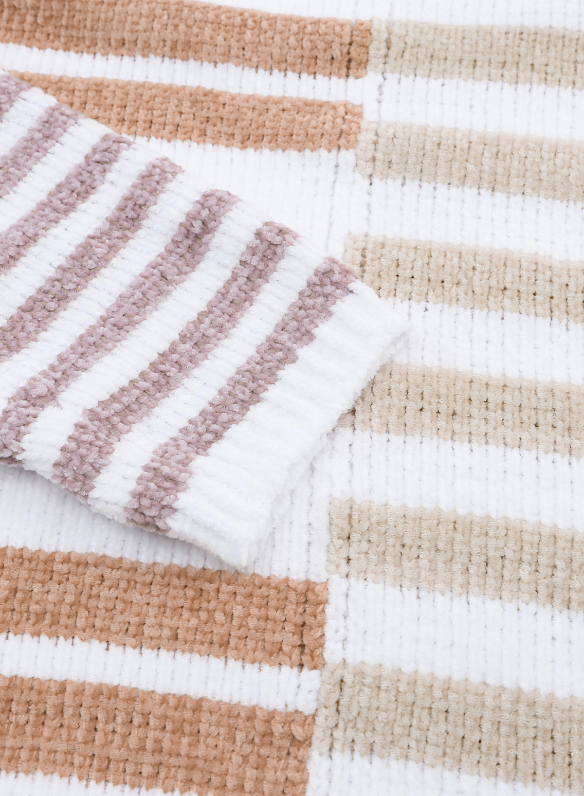 Stripe Blocked Drop Shoulder Slouchy Sweater - loveforevers