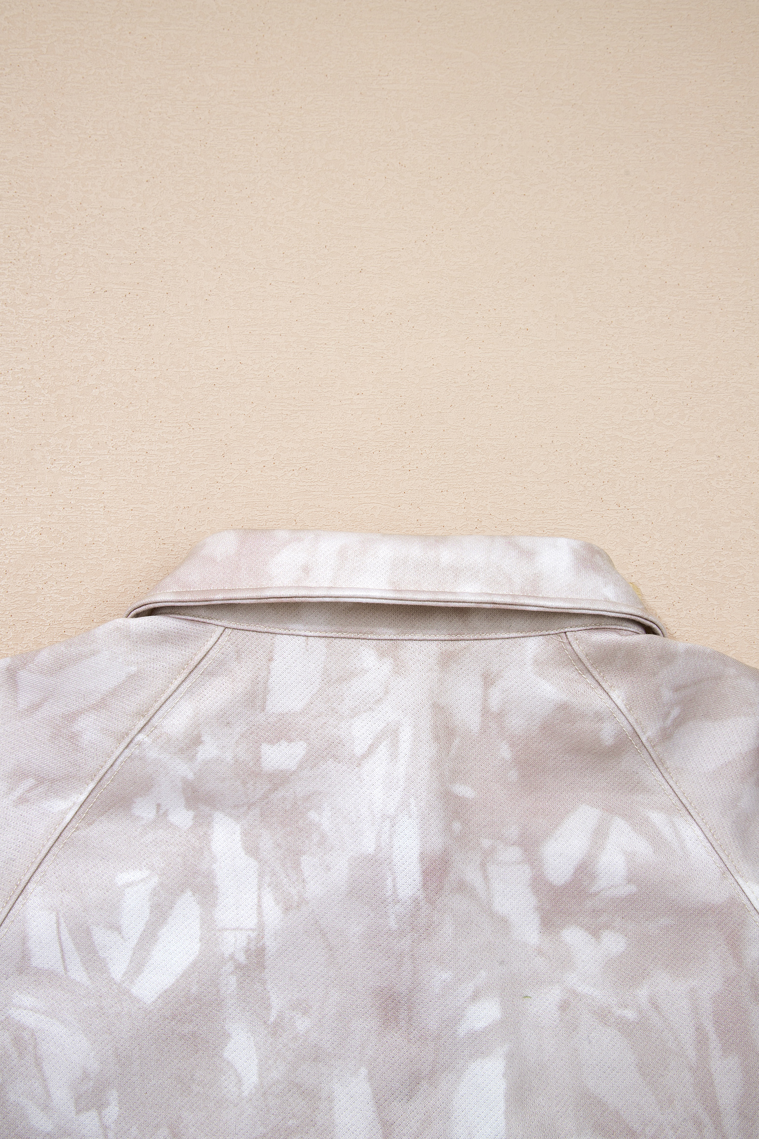 White Abstract Woodland Print Balloon Sleeve Pullover Drawstring Mini Skort Set - loveforevers