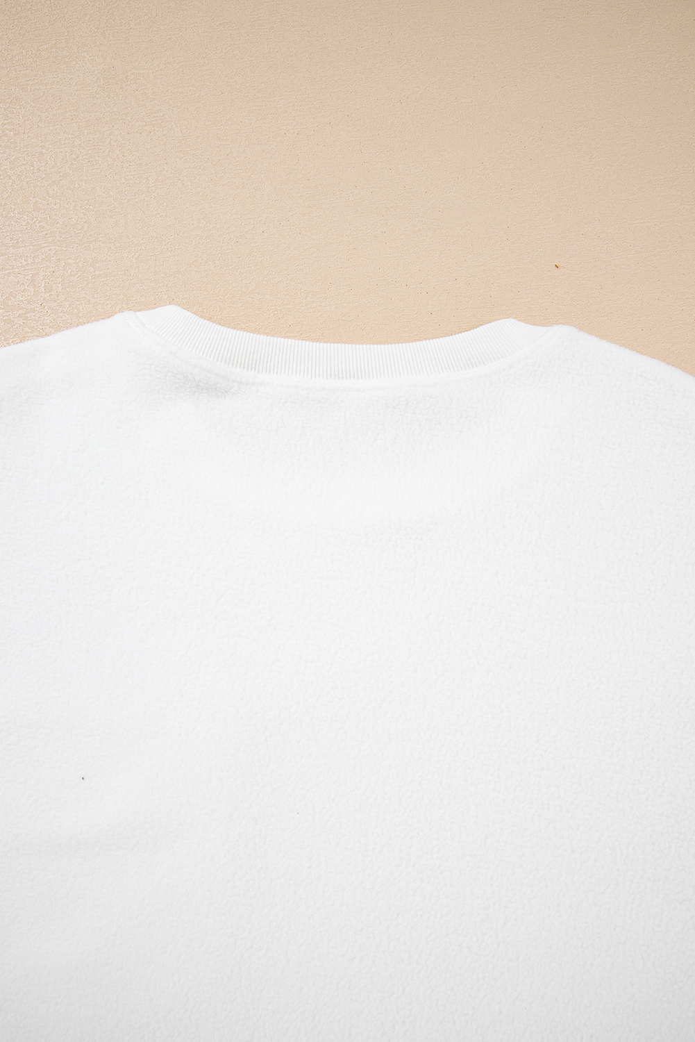 White Exposed Seam Chest Pocket Knit Pullover Sweatshirt - loveforevers