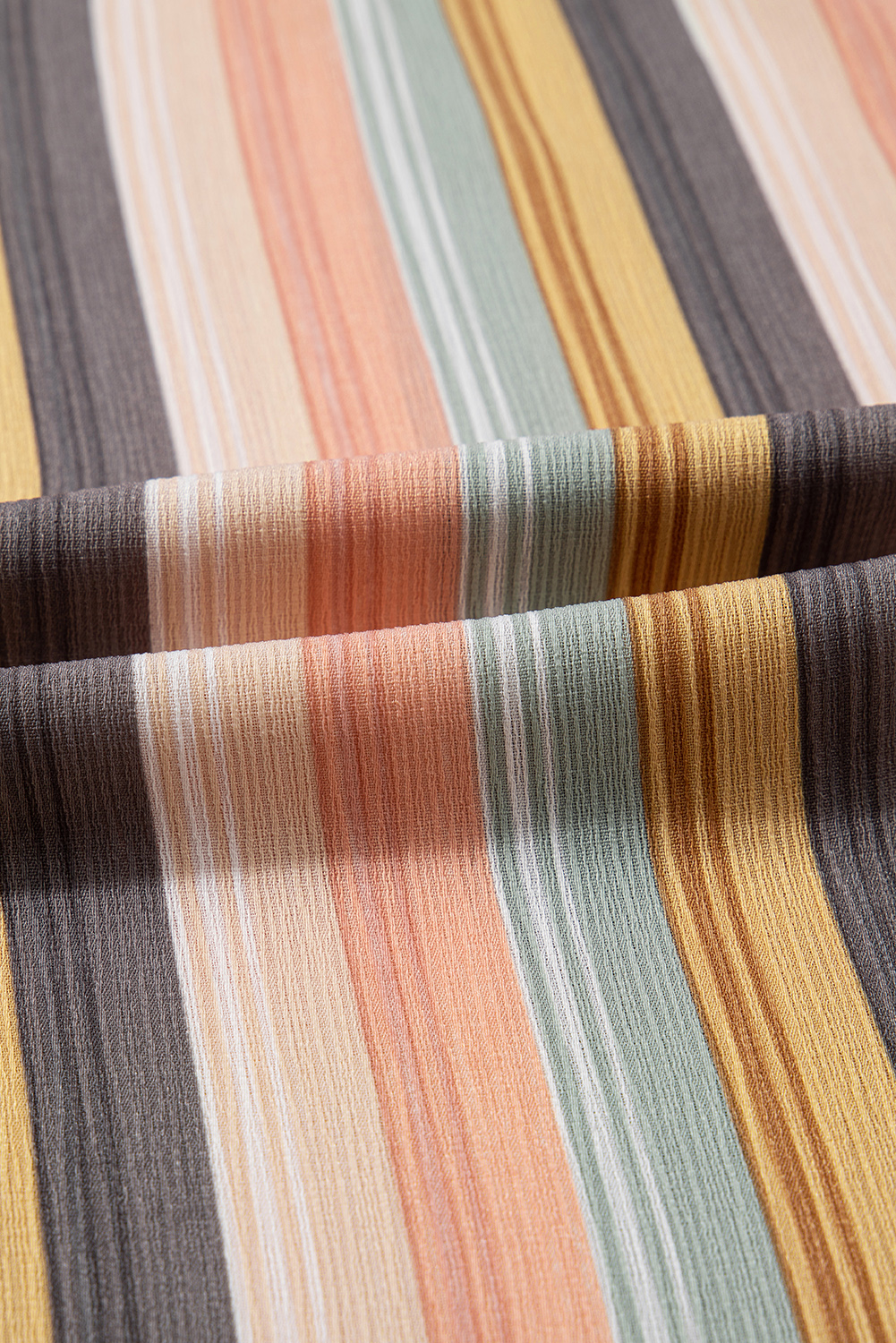 Multicolour Vertical Striped Smocked Cami Top Wide Leg Pants Set - loveforevers