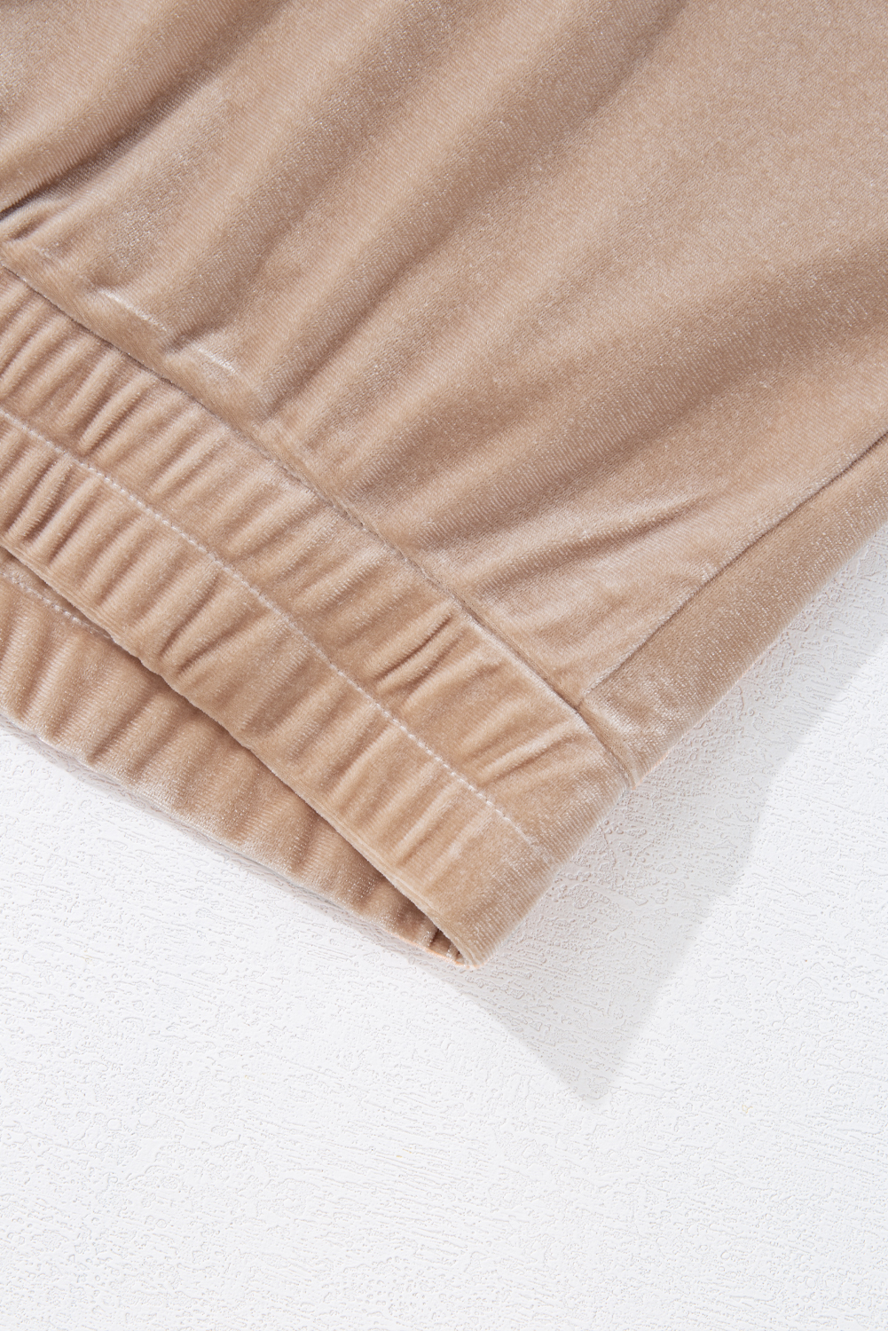 Parchment Velvet Zipped Top and Joggers Two Piece Set - loveforevers