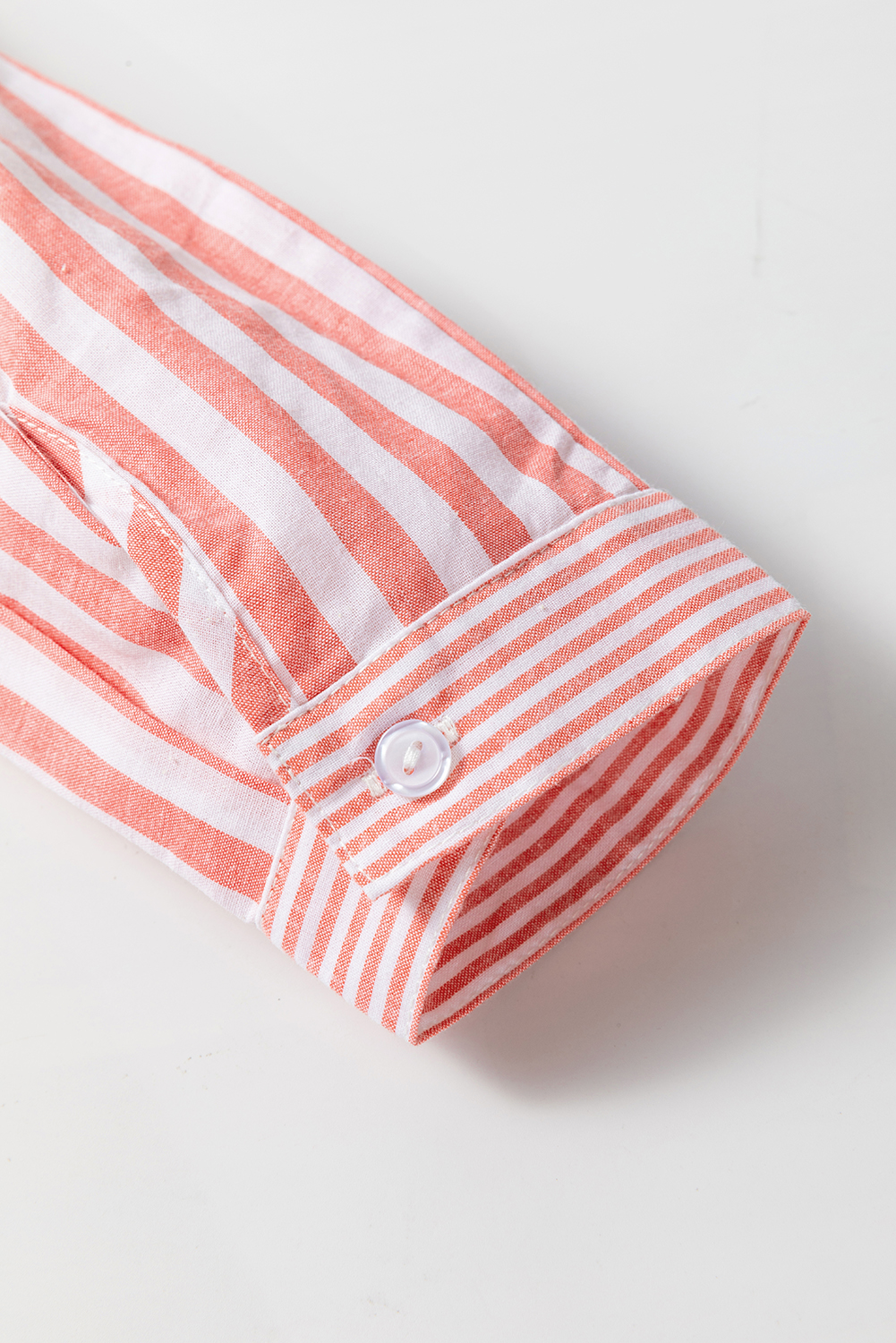 Pink Stripe Buttoned Long Sleeve Casual Shirt - loveforevers