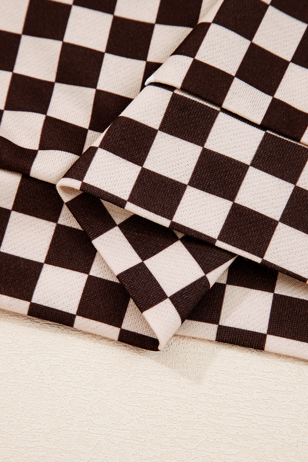 Black Athleisure Checkered 2pcs Pants Set - loveforevers
