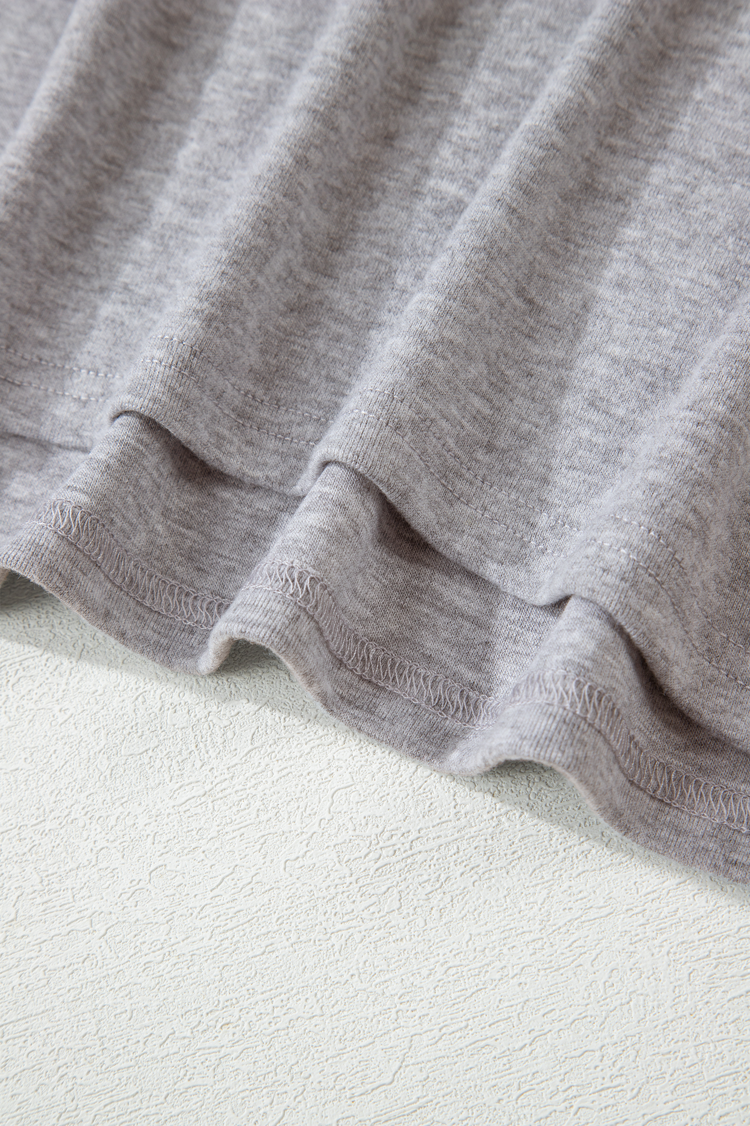 Light Grey Granny Square Crochet Detail Loose T Shirt - loveforevers