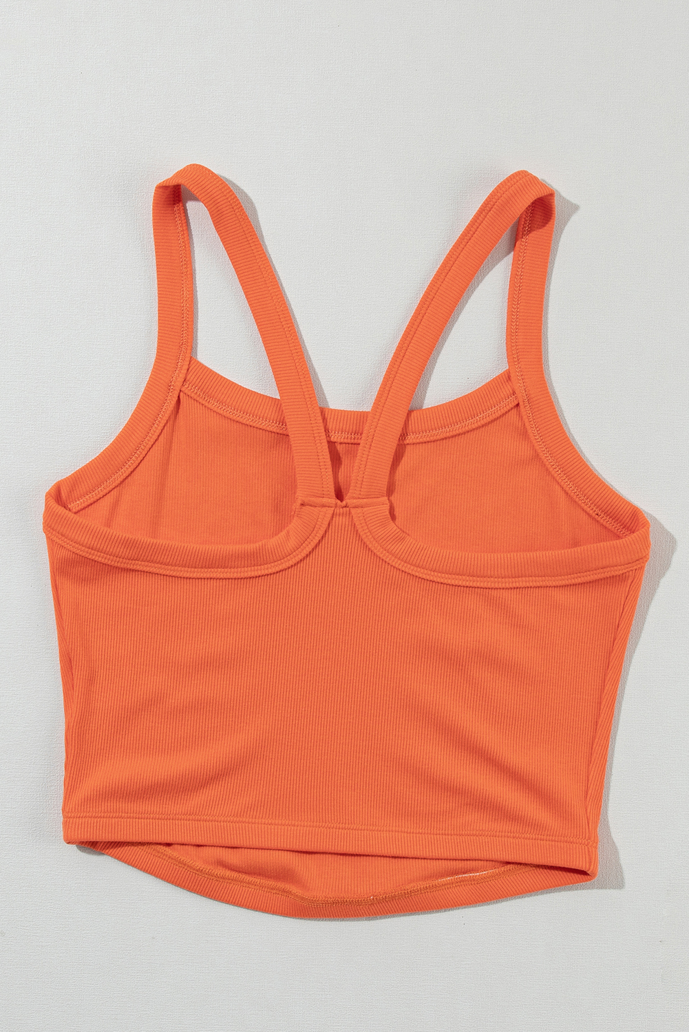 Bonbon Athletic Ribbed Cropped Cami Top - loveforevers