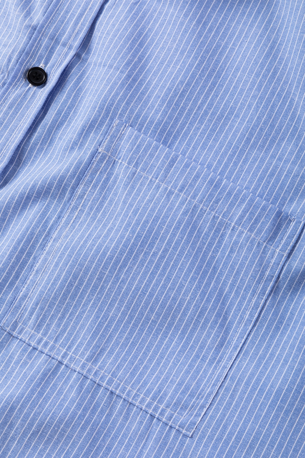 DEAR-LOVER Stripe Roll-tab Sleeve Pocketed Long Shirt - loveforevers