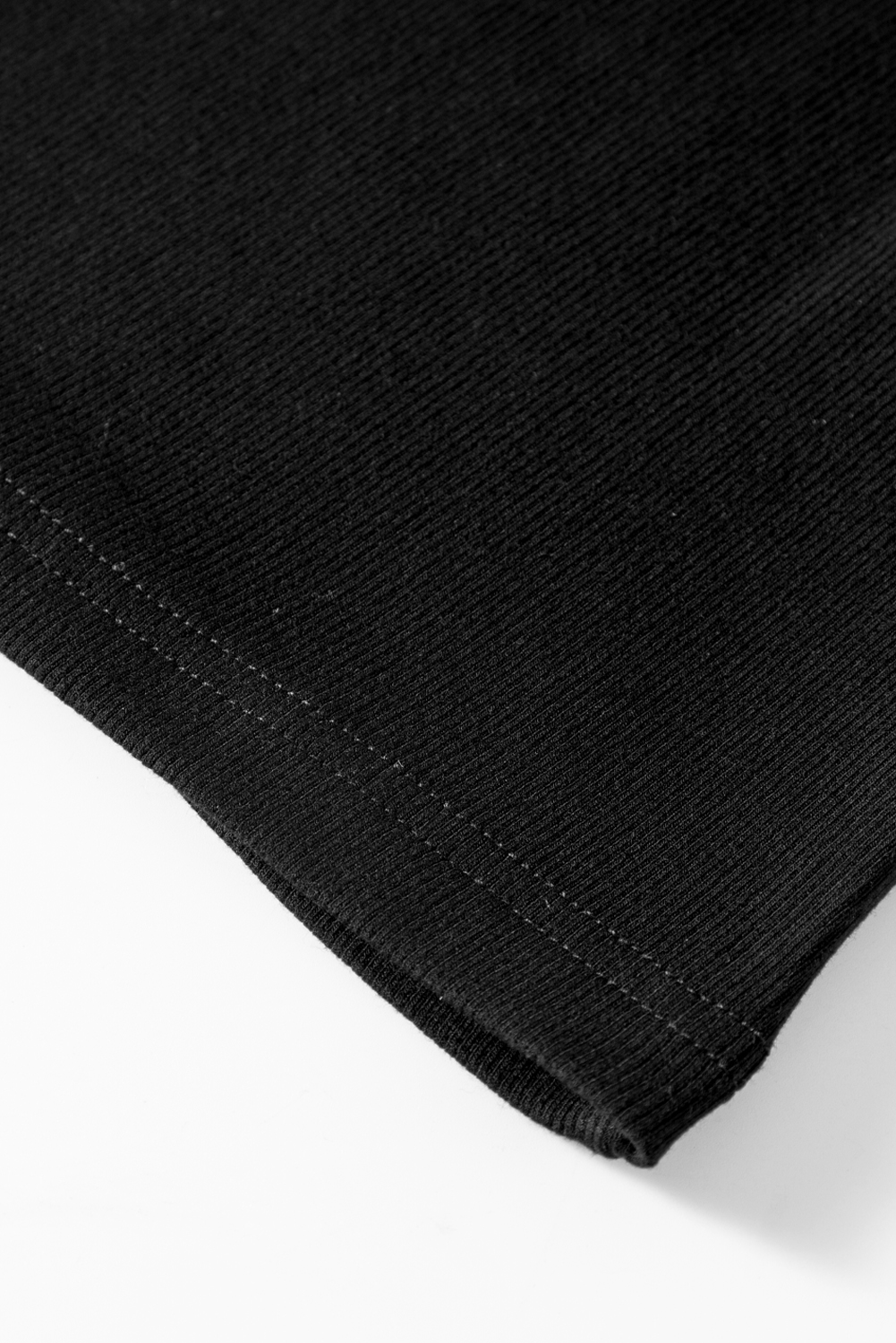 Black Star Sequin Splicing Half Sleeve Top - loveforevers