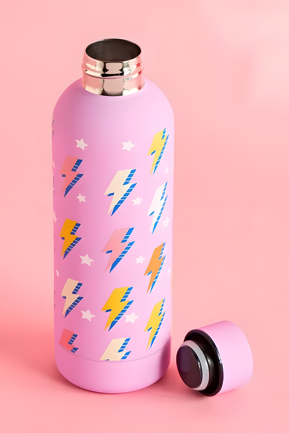 Sachet Pink 500ml Fashion Printed Double Wall Vacuum Water Bottle - loveforevers