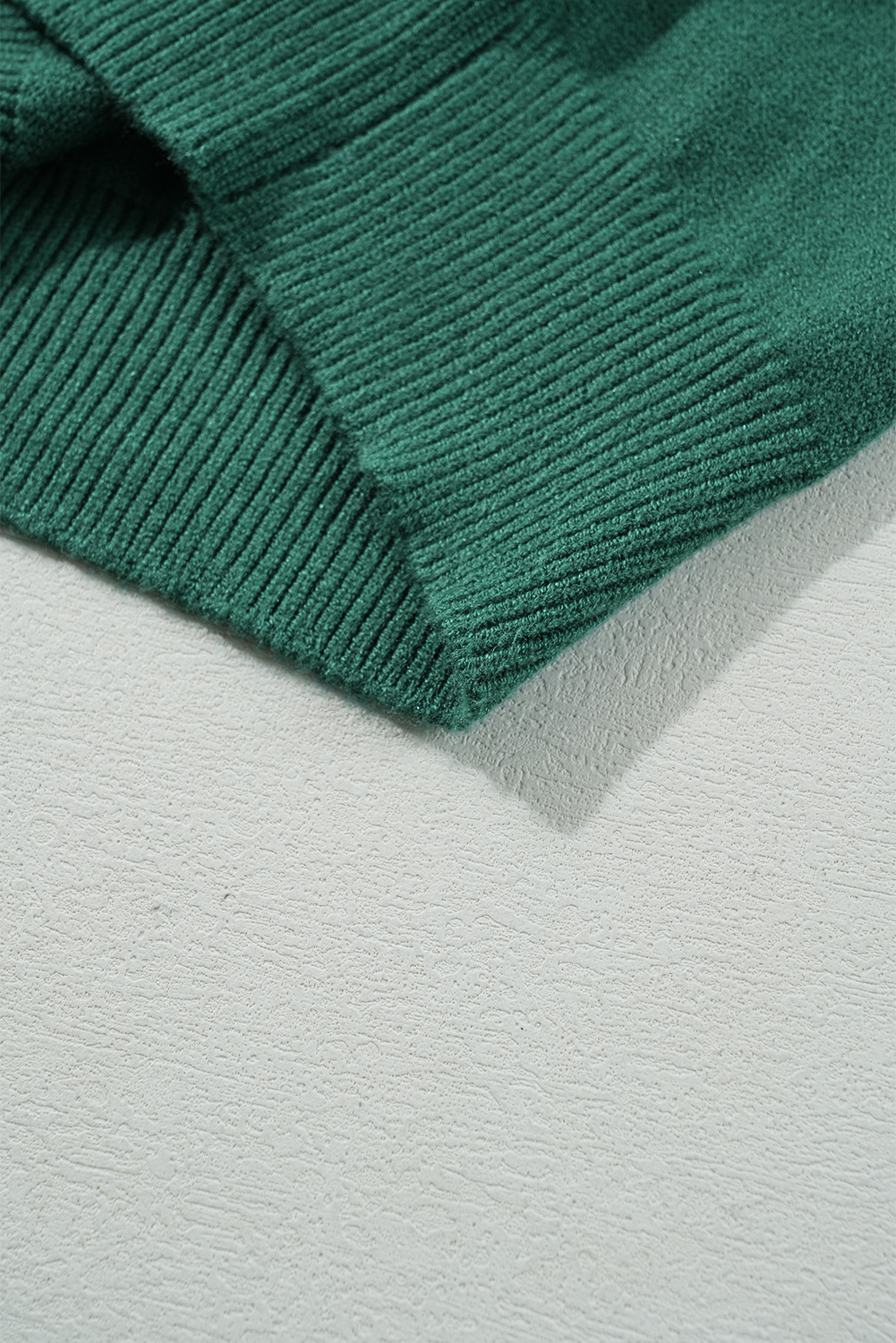 Blackish Green Pearl Beaded Merry Casual Sweater - loveforevers