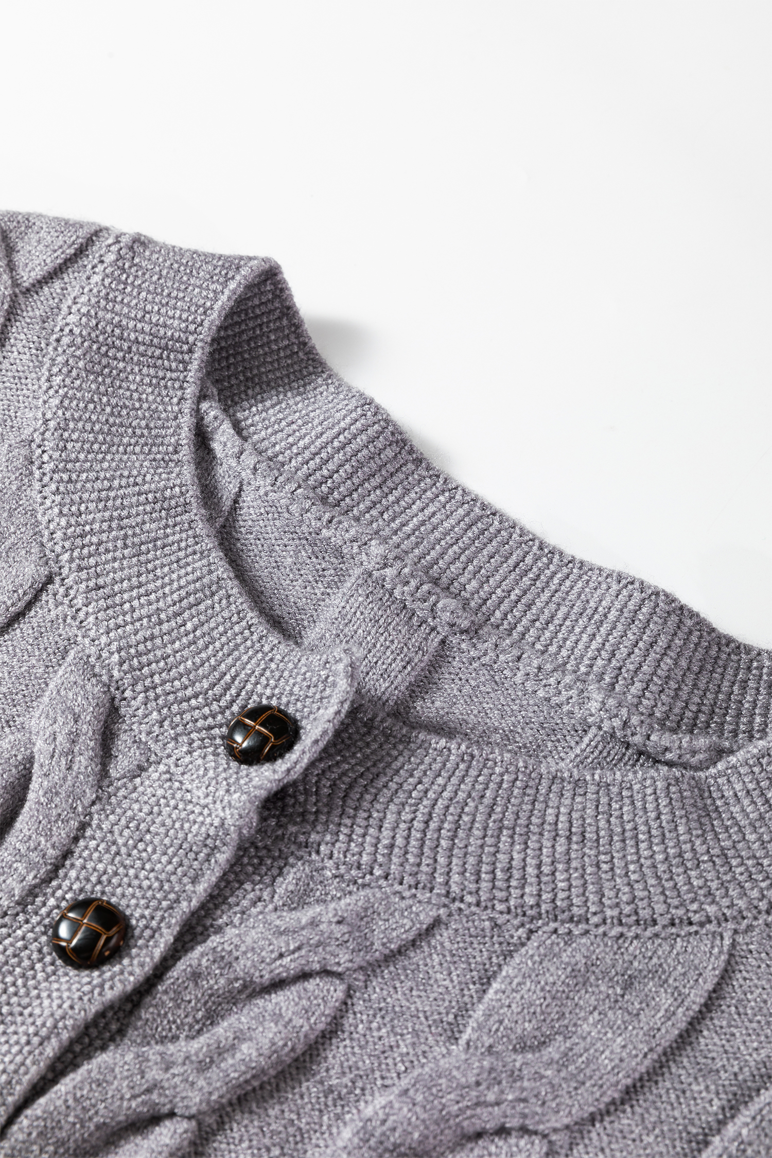 High Cable Knit Cardigan Sweater - loveforevers