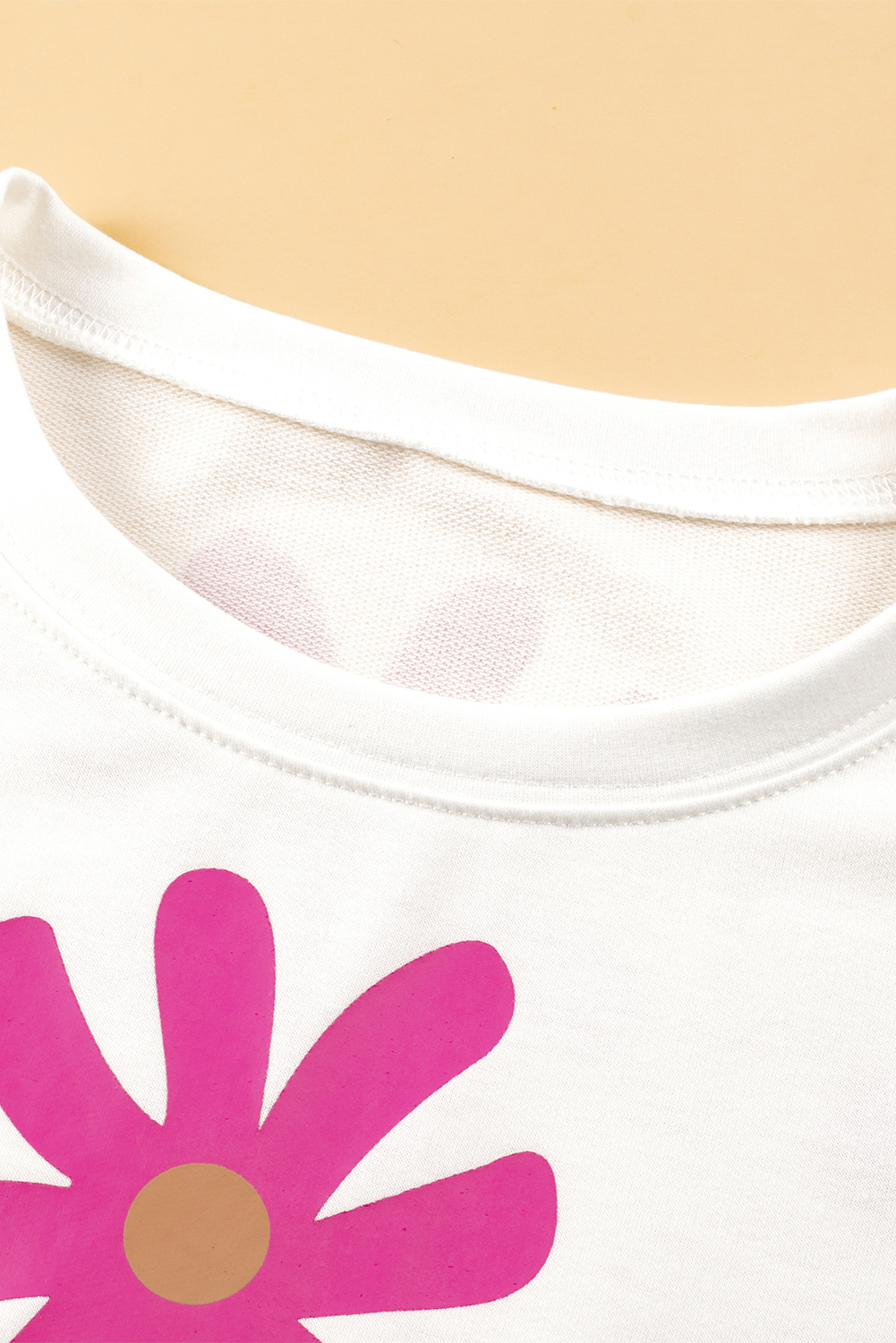 White Daisy Flower Printed Casual T Shirt - loveforevers