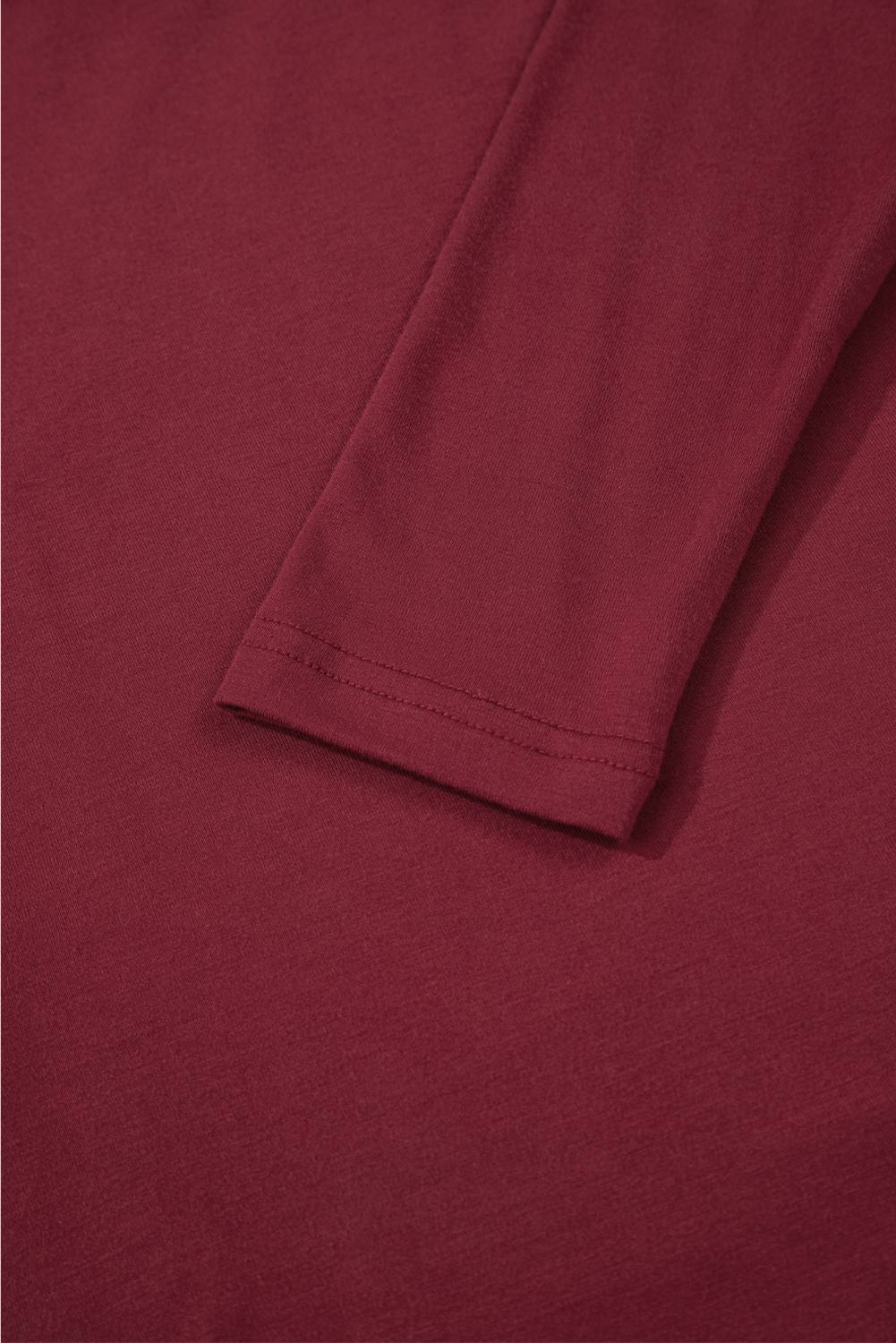 Red Dahlia Lace-trimmed Sweetheart Neckline Ruched Detail Long Sleeve T-shirt - loveforevers