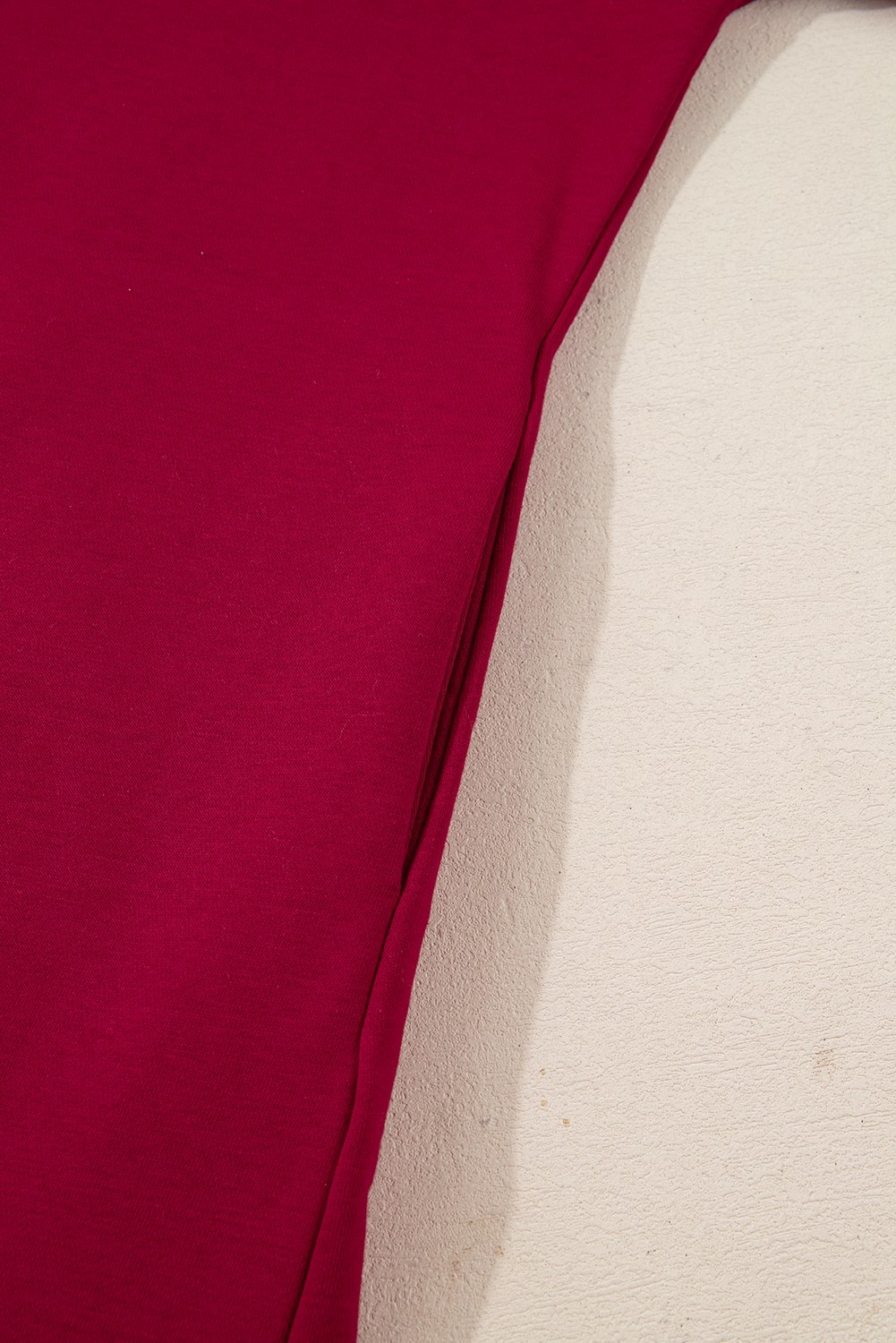 Racing Red Contrast Striped Bow Detail Drop Shoulder Sweatshirt Dress with Pockets - loveforevers