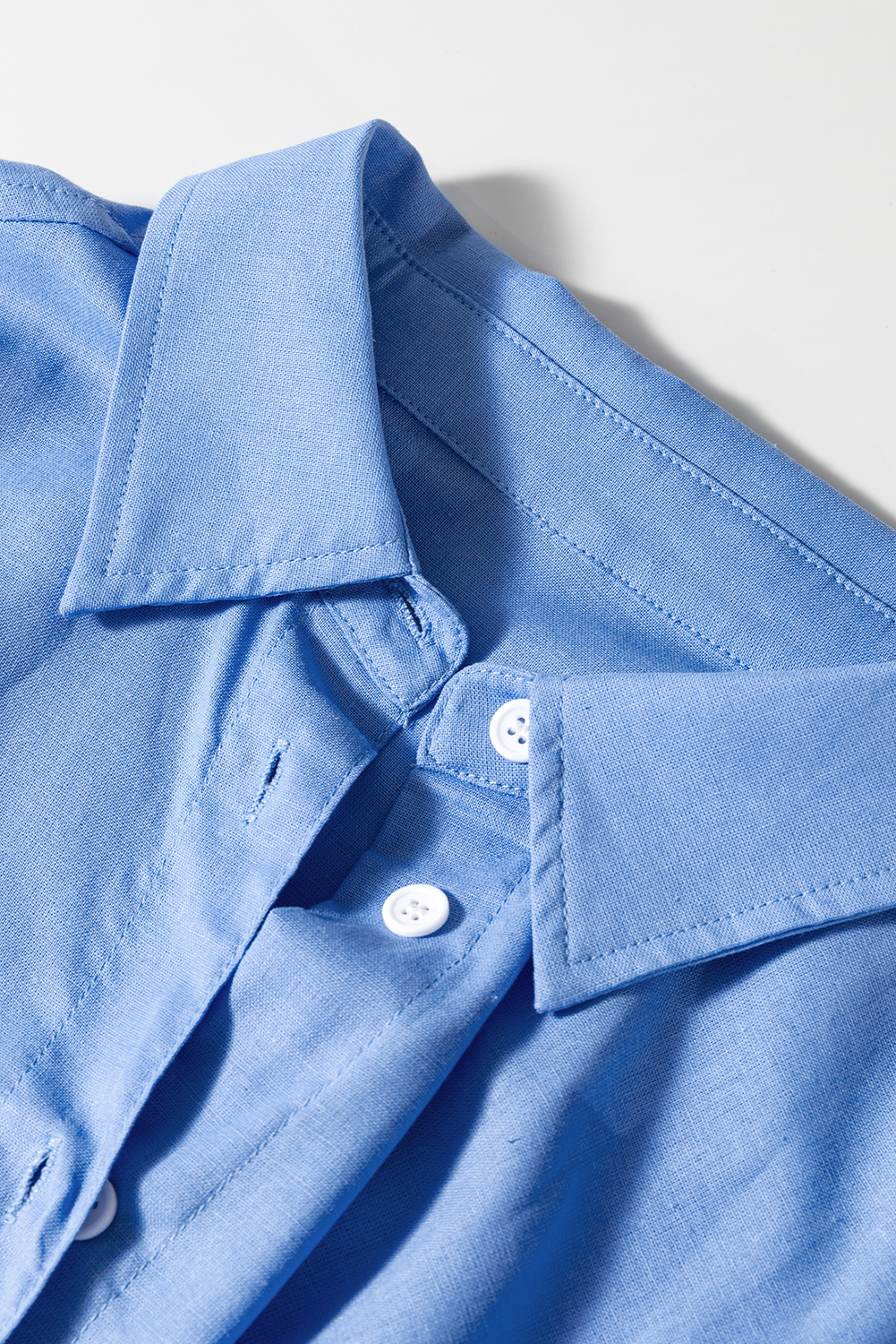 Blue Boyfriend Chest Pocket Tunic Shirt - loveforevers