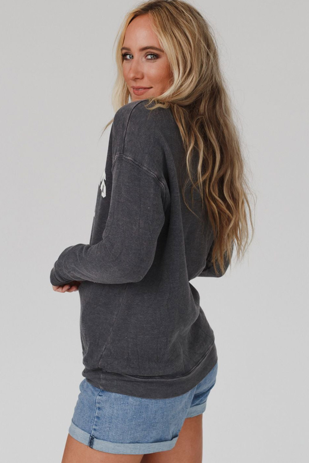 Gray COOL MOMS CLUB Drop Shoulder Sweatshirt - loveforevers