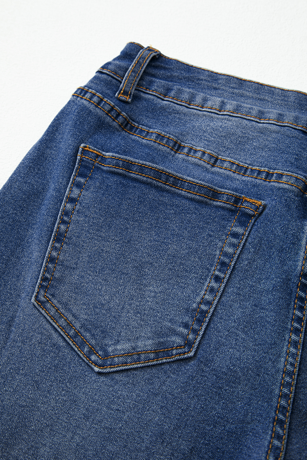 Real Teal Raw Hem Unique Cuffs Straight High Rise Loose Jeans - loveforevers