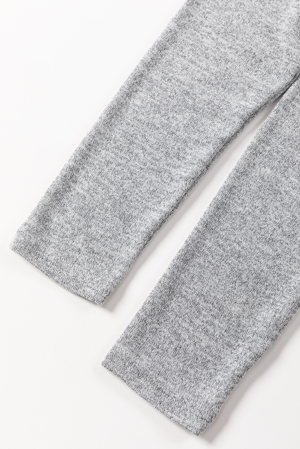 Gray Side Buttons Crew Neck Knit Top - loveforevers