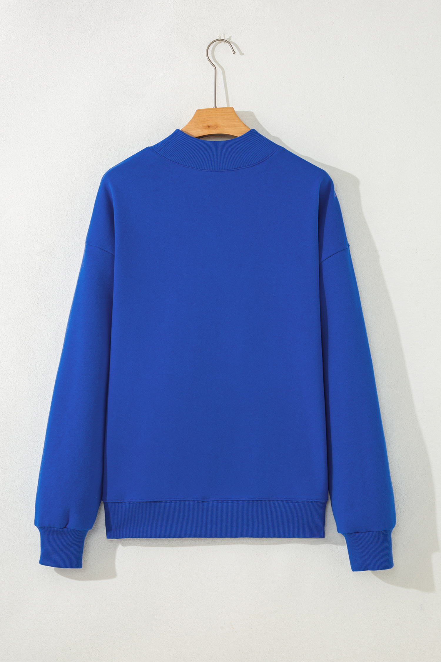 Dark Blue GAME DAY Baseball Catcher Mock Neck Sweatshirt - loveforevers