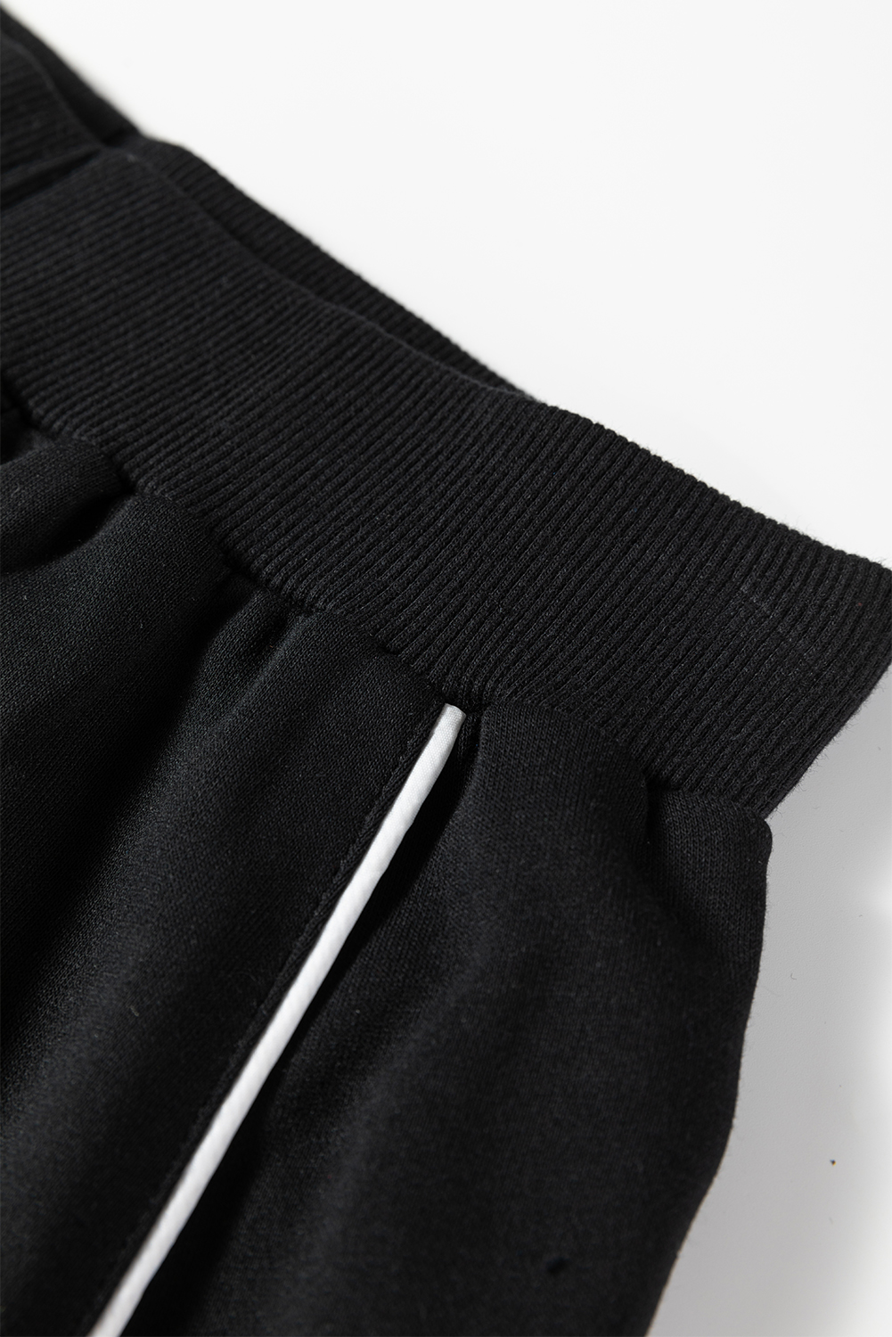 Black Contrast Piping Crewneck Pullover Mini Skirt Set - loveforevers