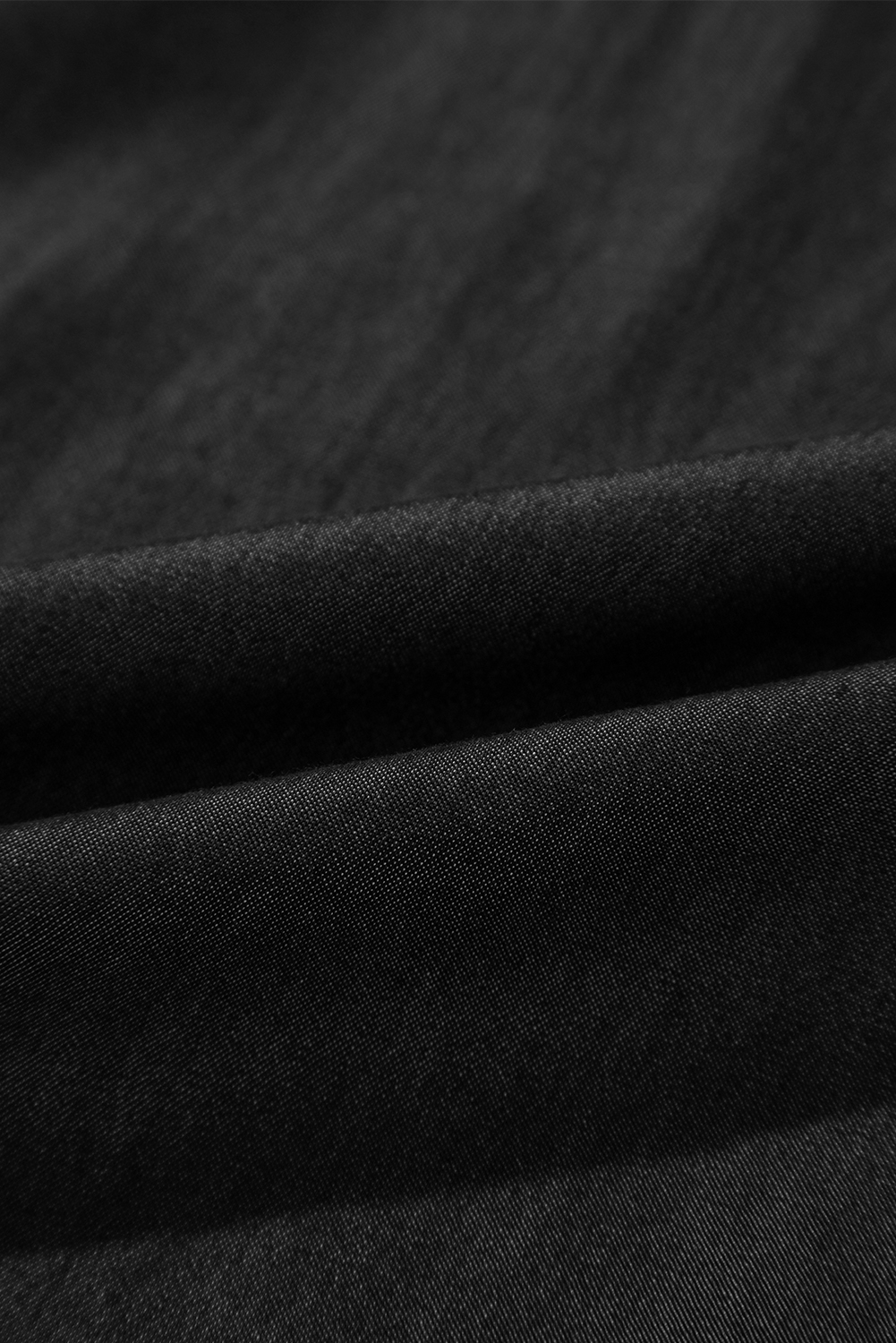 Black Side Pockets Frilled Smocked High Waist Wide Leg Jeans - loveforevers
