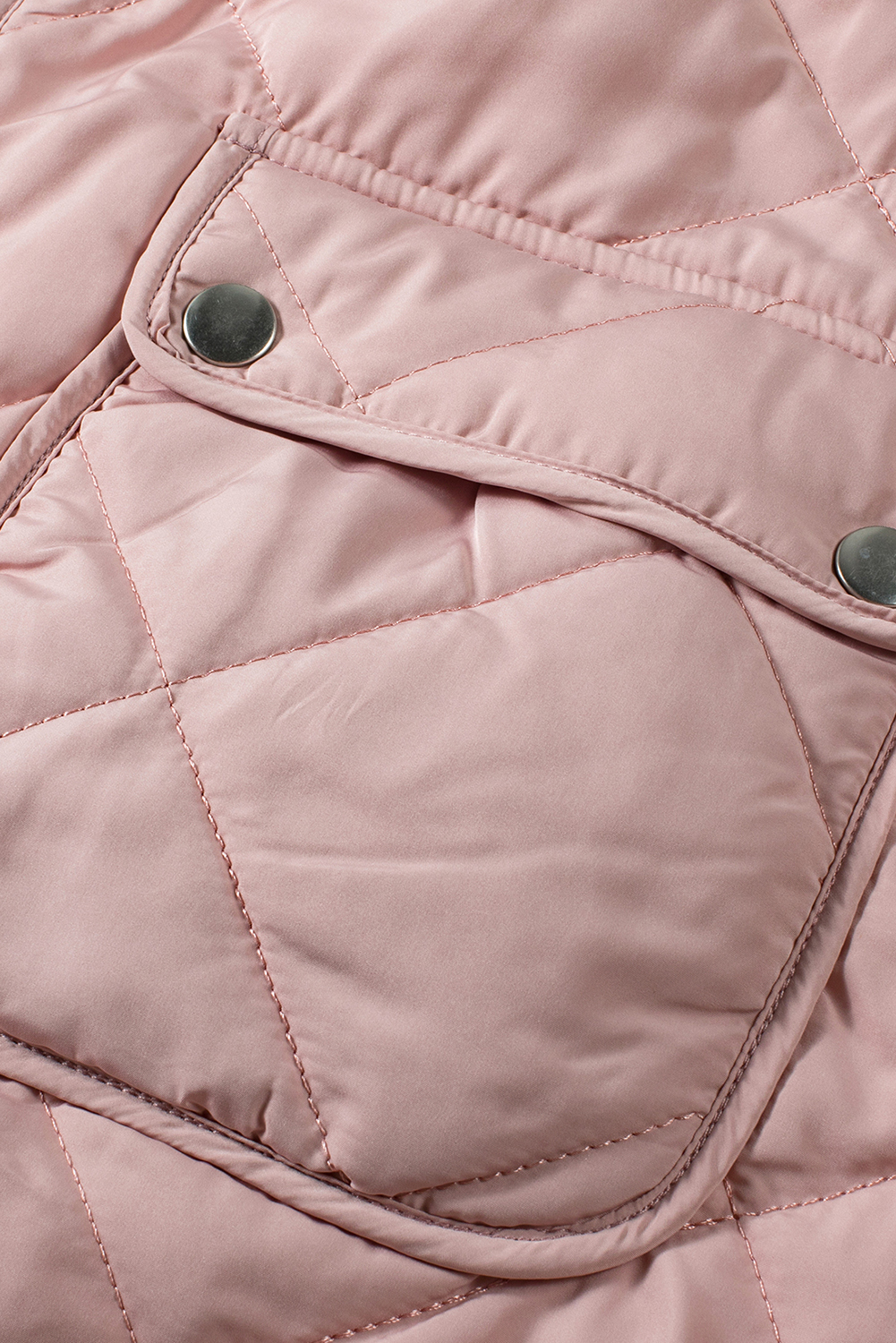 Pink Fleece Lined Quilted Vest Coats - loveforevers