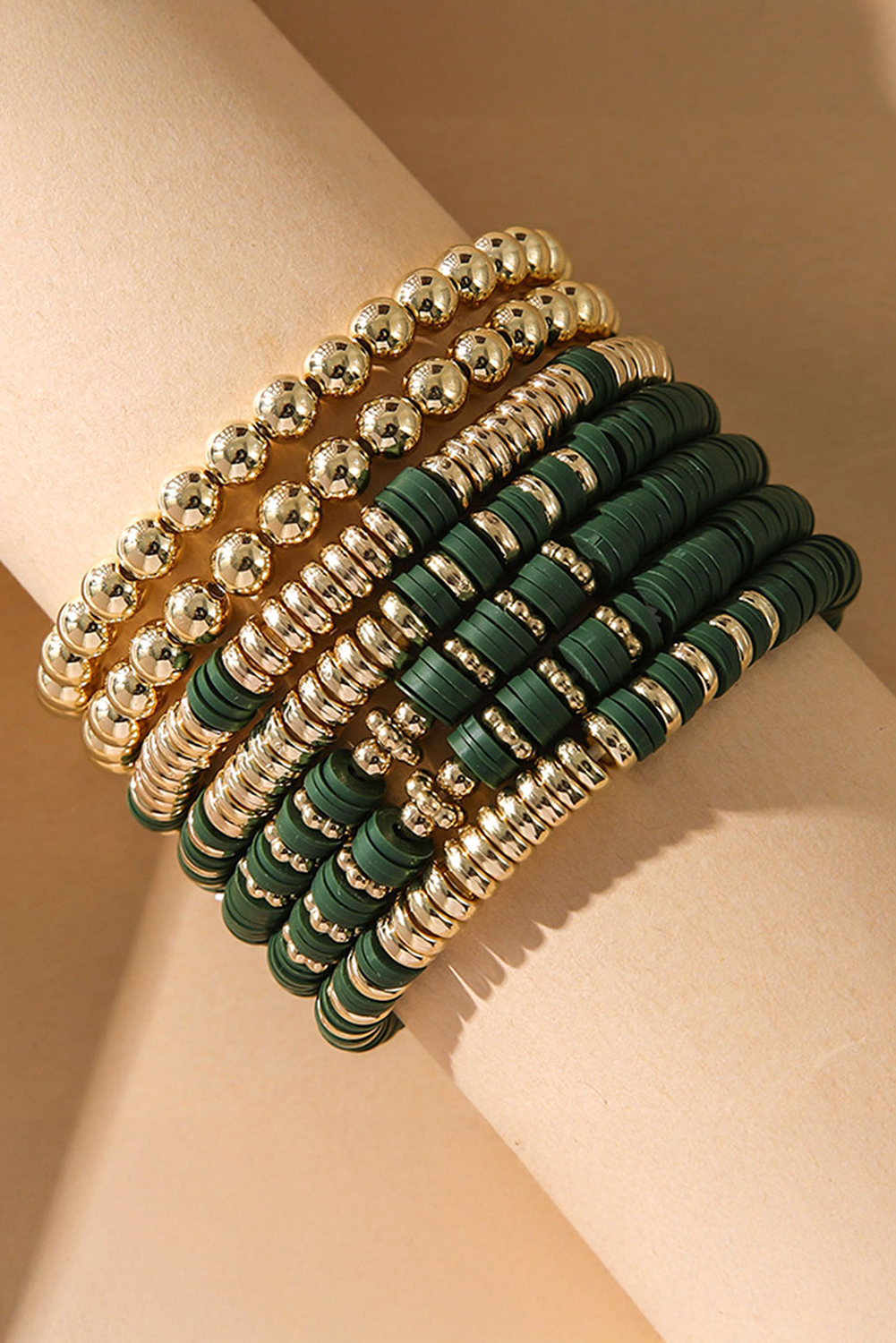 Vineyard Green St Patricks Multi Layered Beaded Bracelet Set - loveforevers