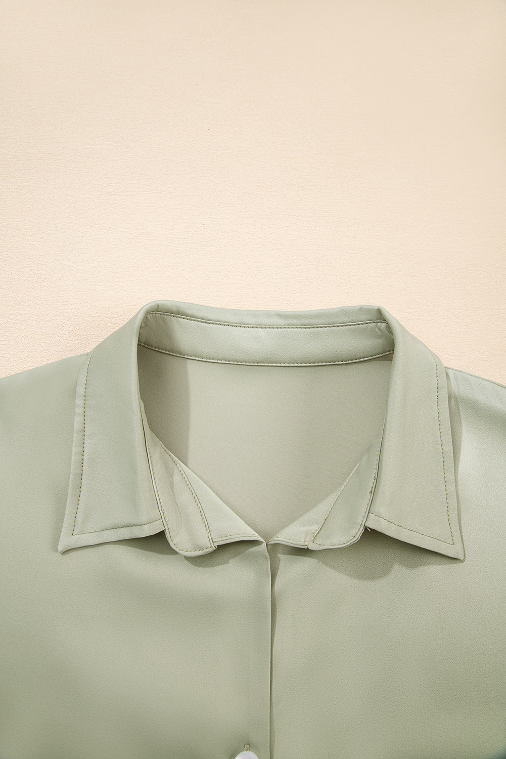 Laurel Green Buttoned Collar Shift T-shirt Mini Dress - loveforevers