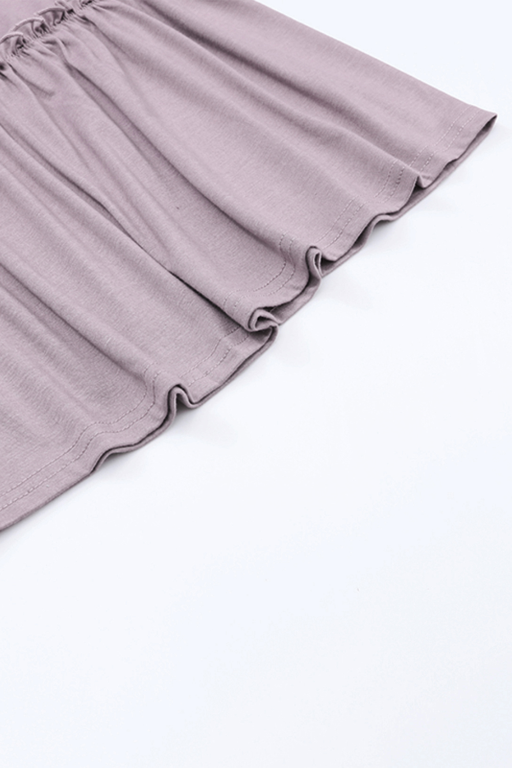 Khaki Frilled Drawstring High Waist Wide Leg Pants - loveforevers
