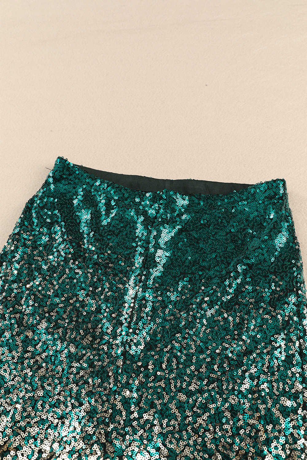 Green Black&Gold Gradient Sequined Pants - loveforevers