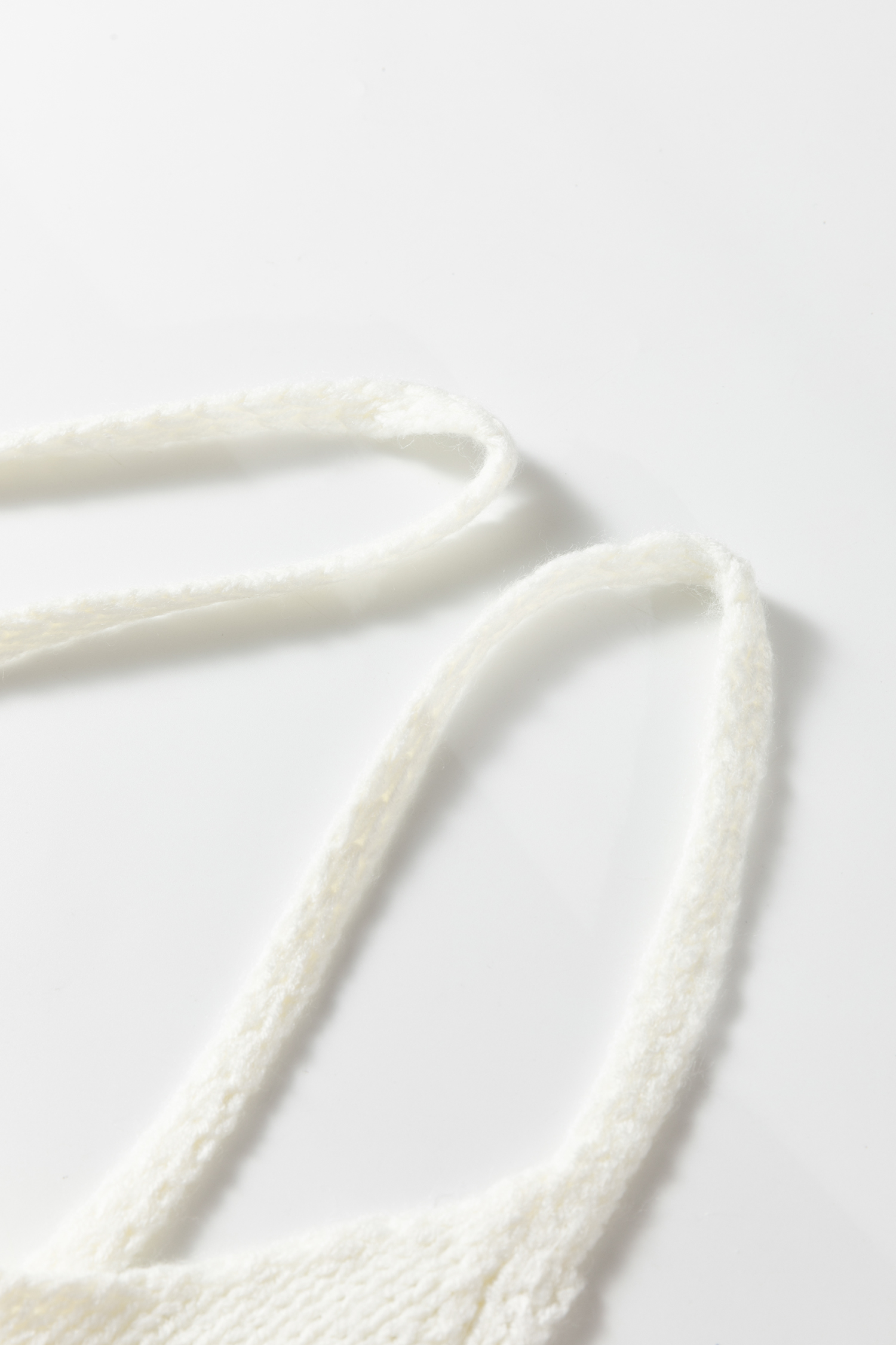 White 3D Flower Spaghetti Straps Sweater Vest - loveforevers