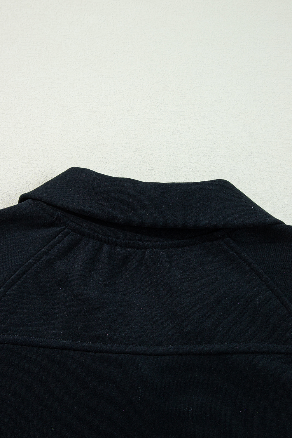 Aruba Blue Quarter Zip Stand Neck Kangaroo Pocket Sweatshirt - loveforevers