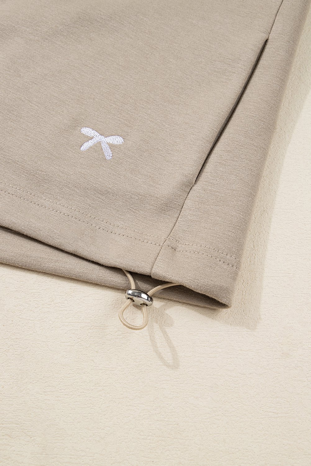 Goat Contrast Bow Embroidered Zip Up Jacket Hoodie - loveforevers