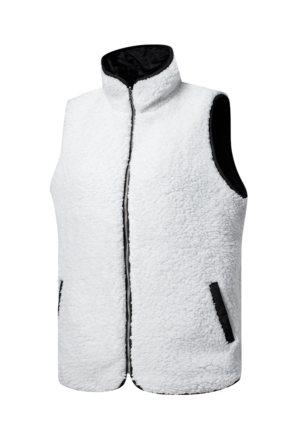 Pink Fleece Lined Quilted Vest Coats - loveforevers