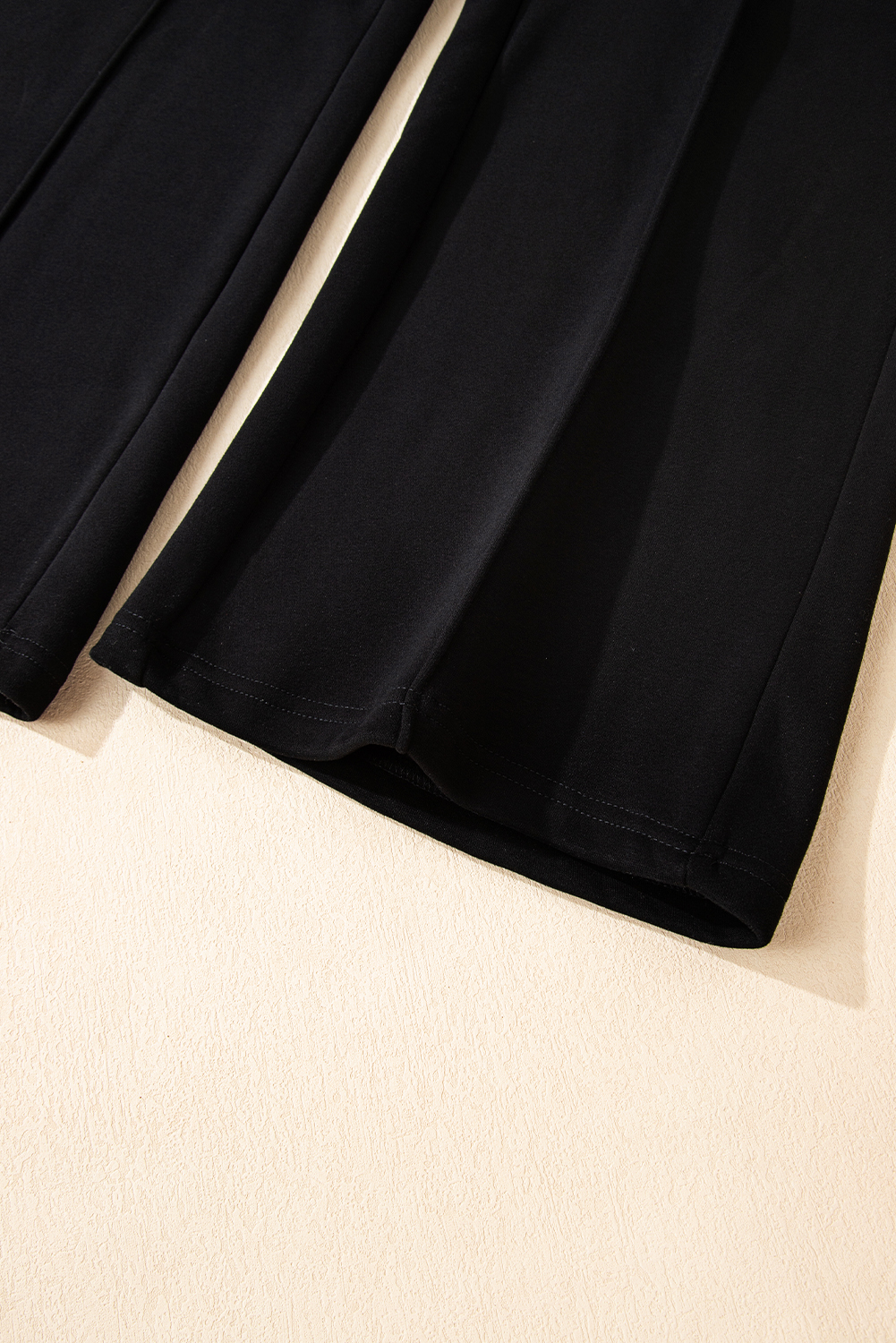 Dark Brown Solid Collared Sweatshirt and High Waist Pants Active Set - loveforevers