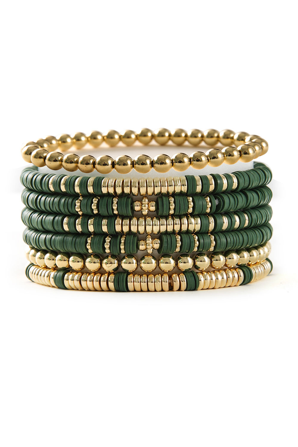 Vineyard Green St Patricks Multi Layered Beaded Bracelet Set - loveforevers