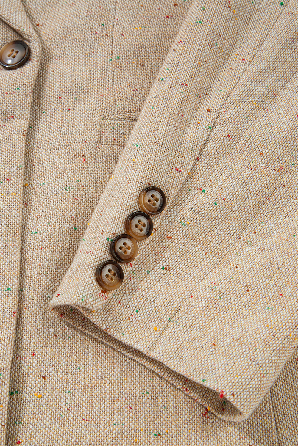 Oatmeal Single Breasted Elegant Suit Jacket - loveforevers