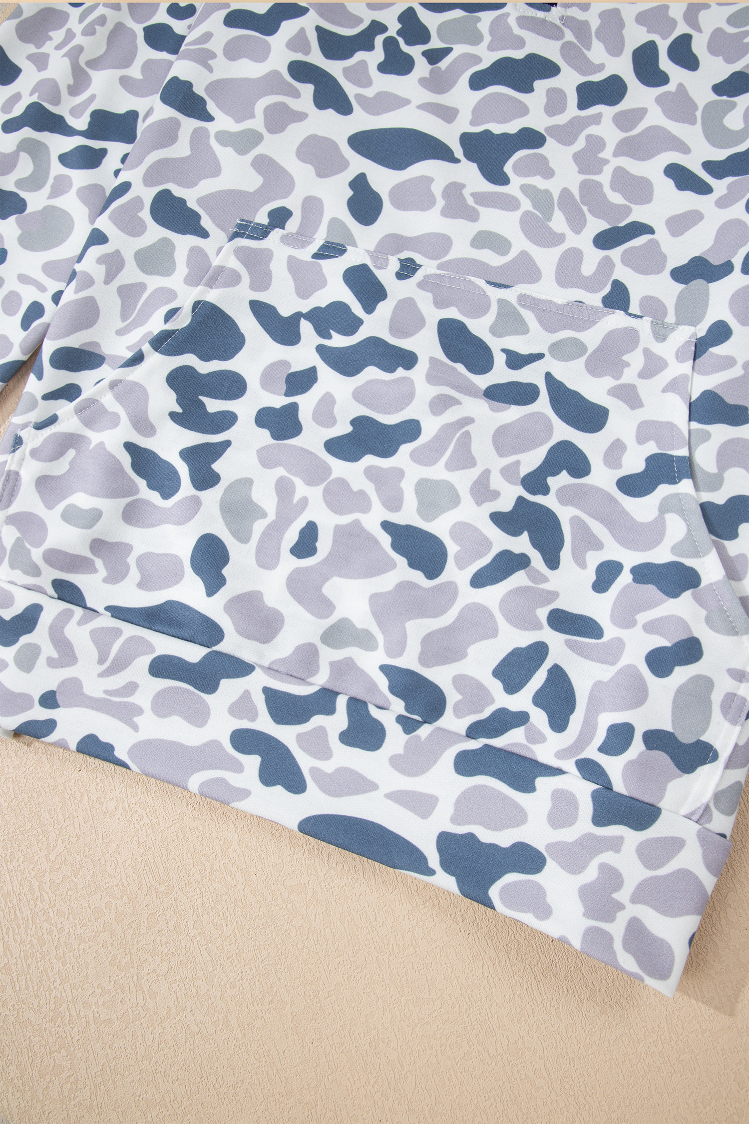 Beige Camo Print Wide Leg Casual Pants - loveforevers