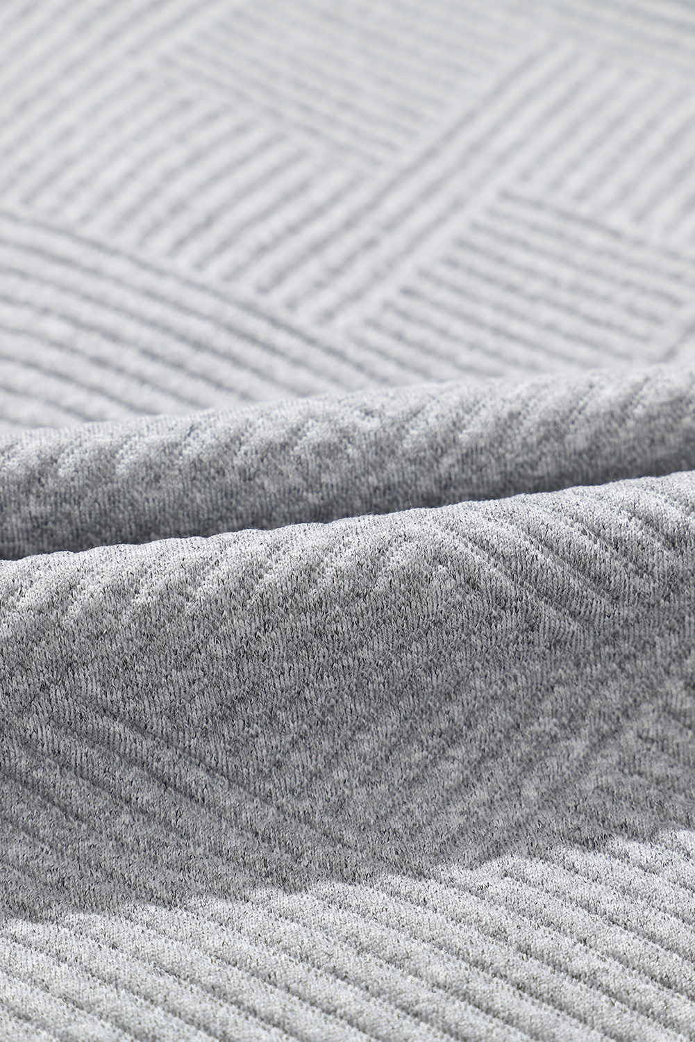Apricot  Asymmetric Buttons Detail High Neck Textured Sweatshirt - loveforevers