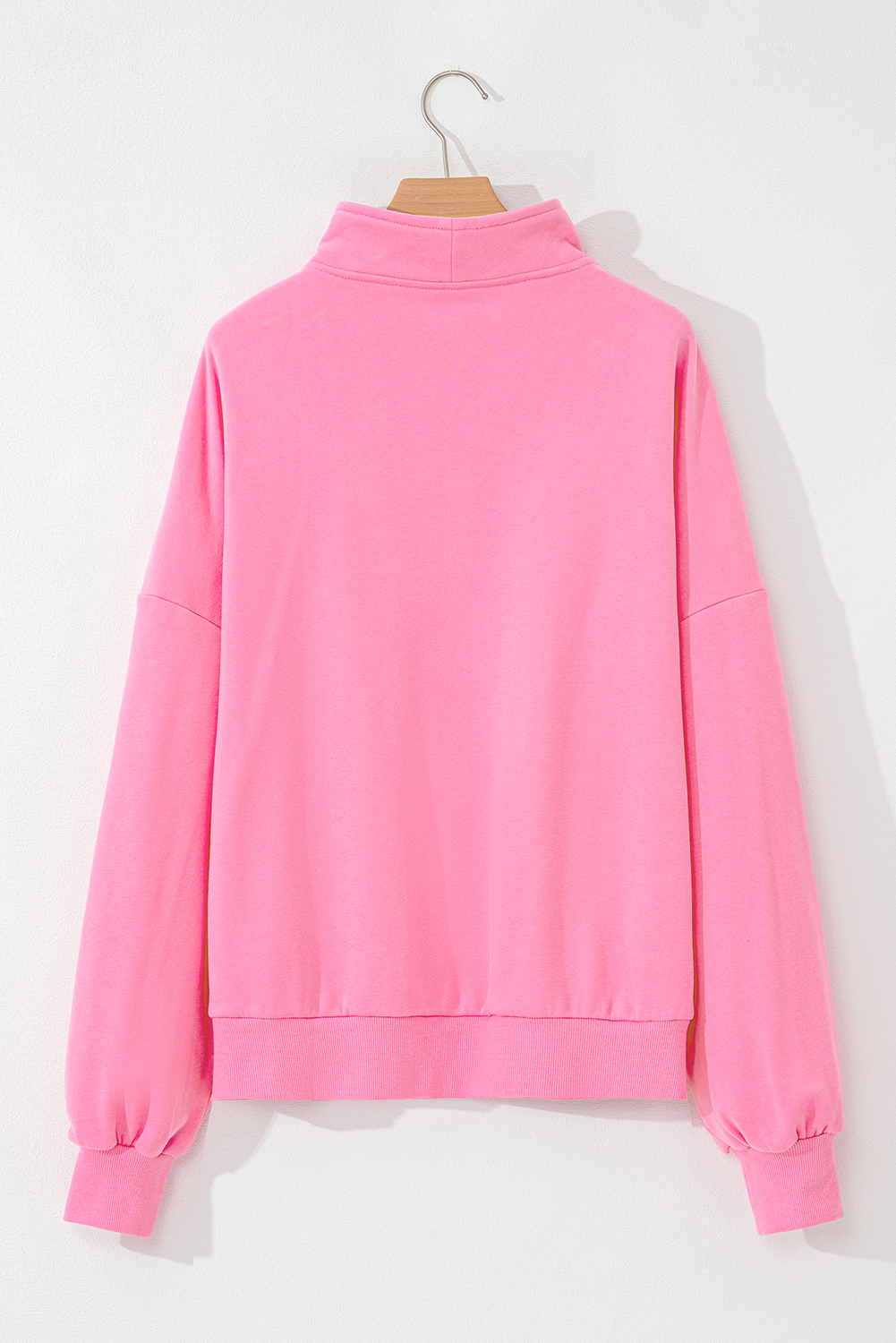 Bonbon Zip-up Stand Neck Kangaroo Pocket Sweatshirt - loveforevers