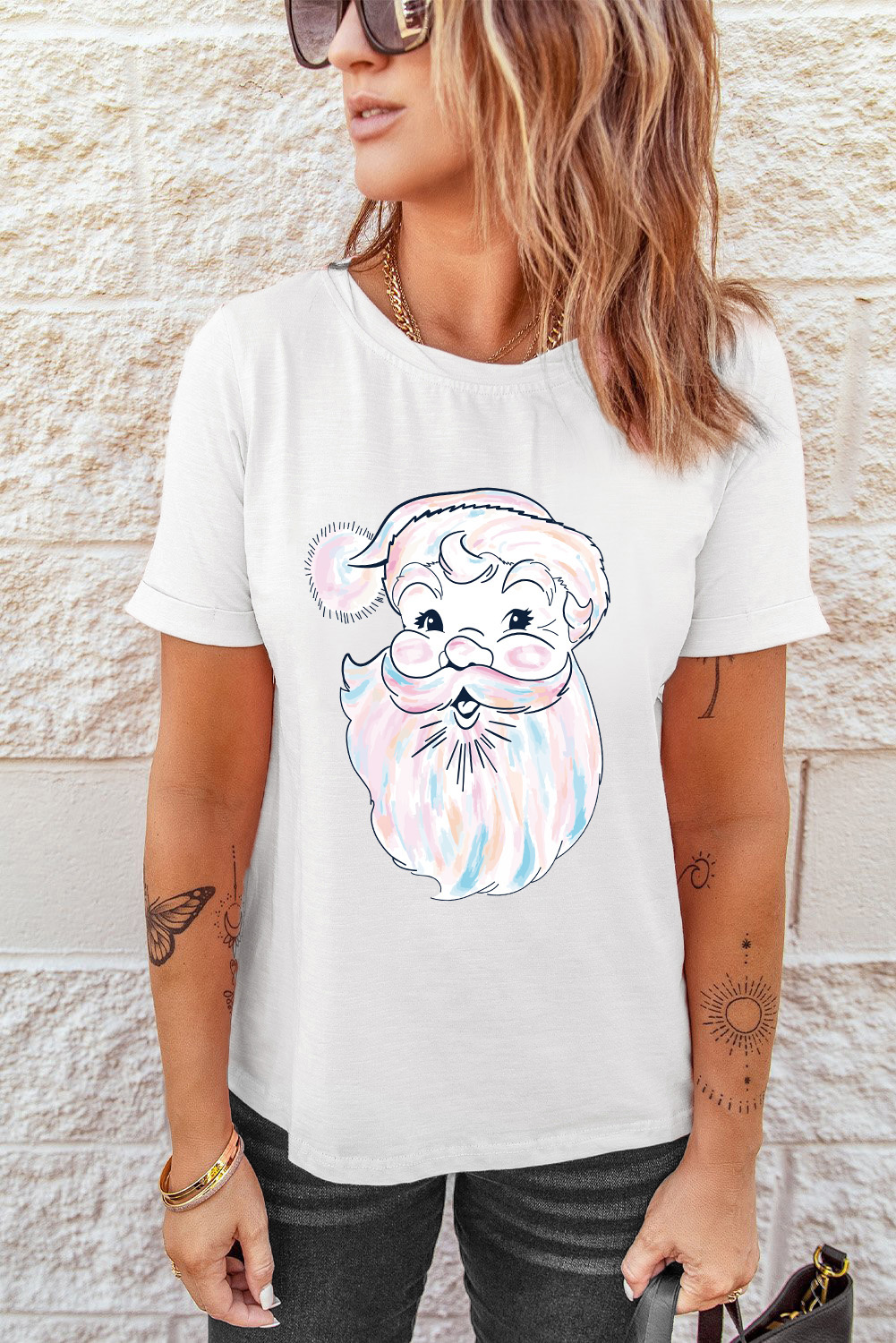 White Harvest Pumpkin Graphic Thanksgiving Tee - loveforevers