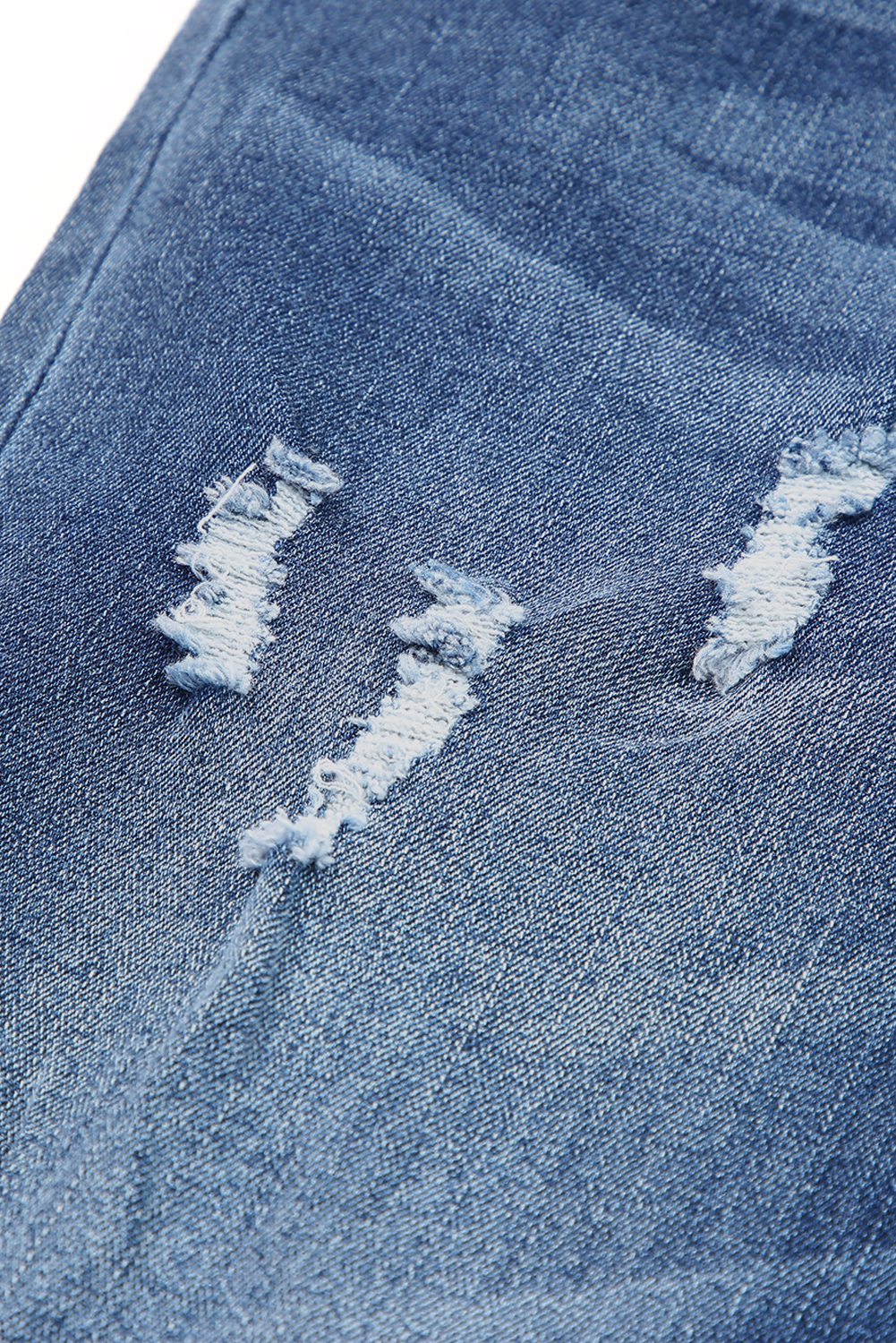 High Waist Distressed Straight Leg Jeans - loveforevers