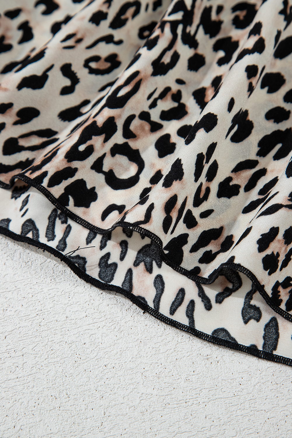 Brown Leopard Printed Halter Neck Backless Ruffled Hem Maxi Dress - loveforevers