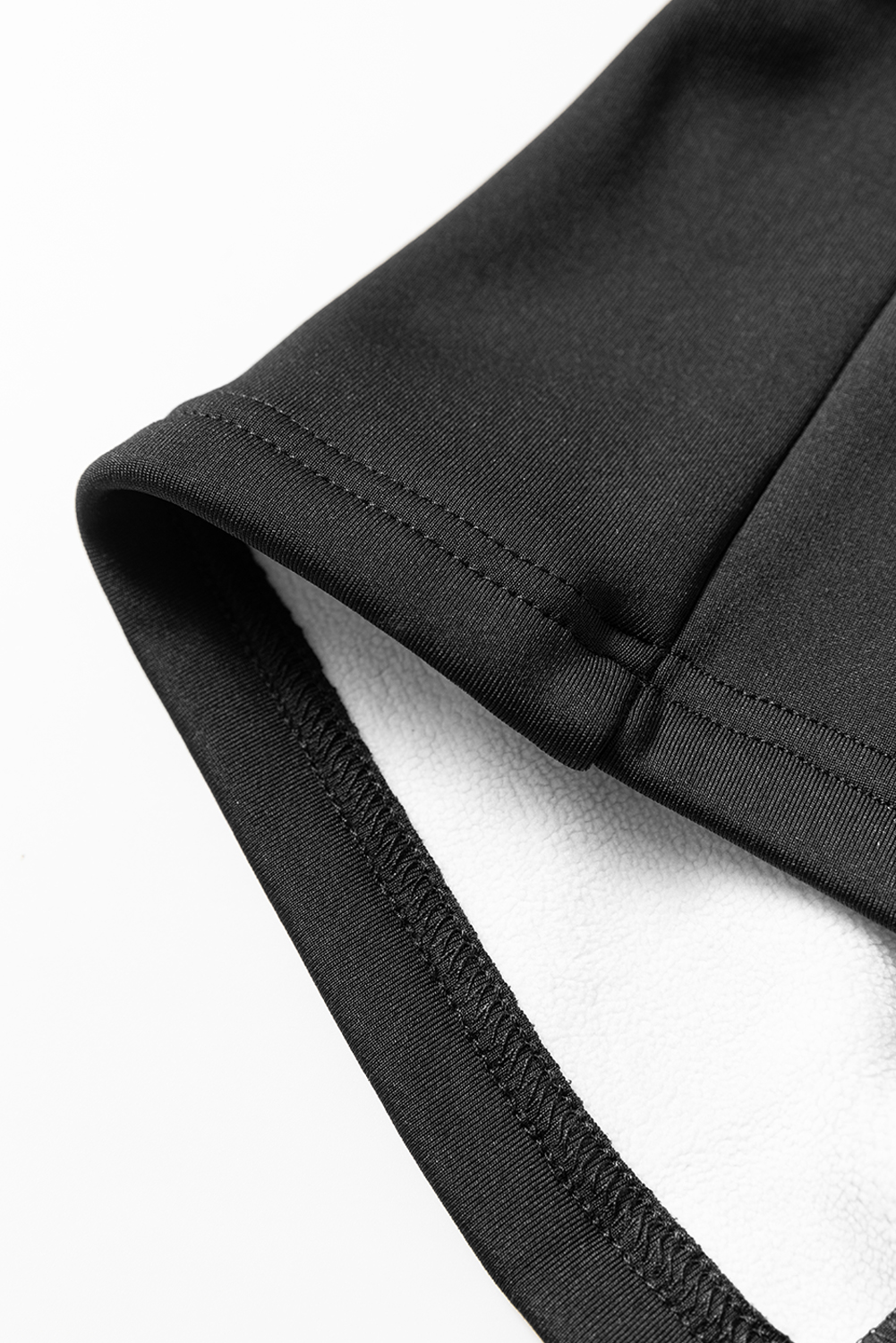 Black Thermal Lined Split Flare Leg Pants - loveforevers