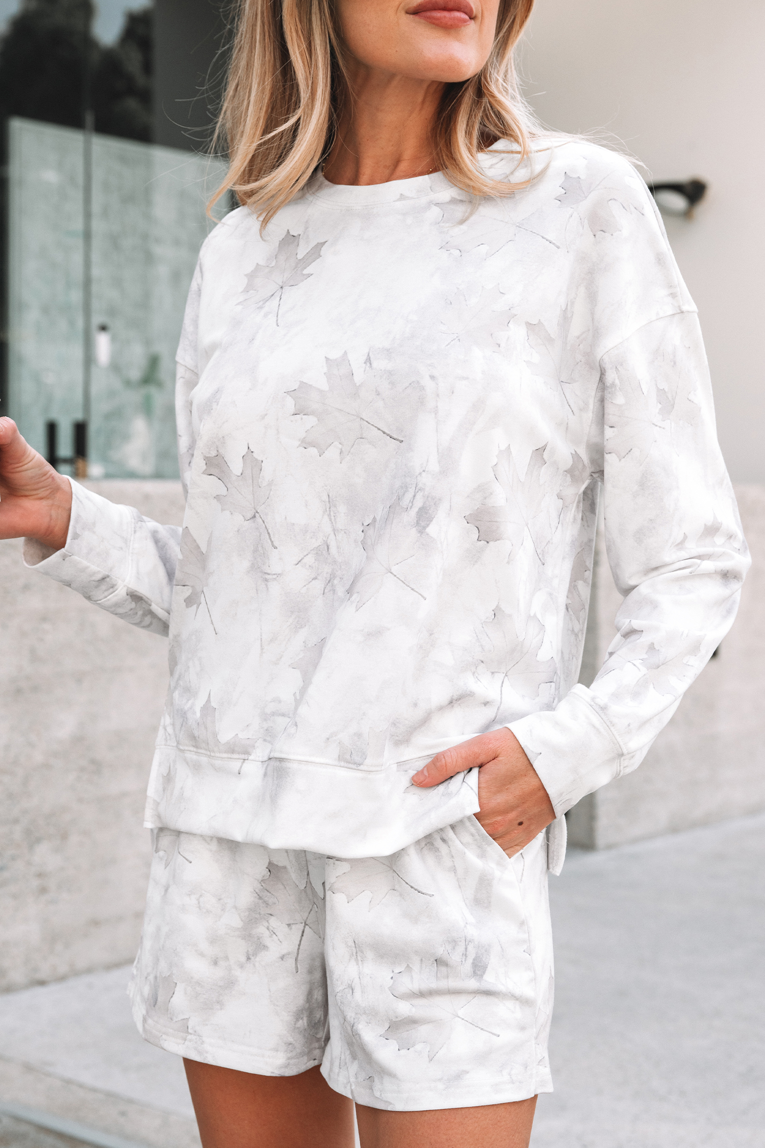 Beige Camo Print Baggy Drawstring Jogger Sweatpants - loveforevers