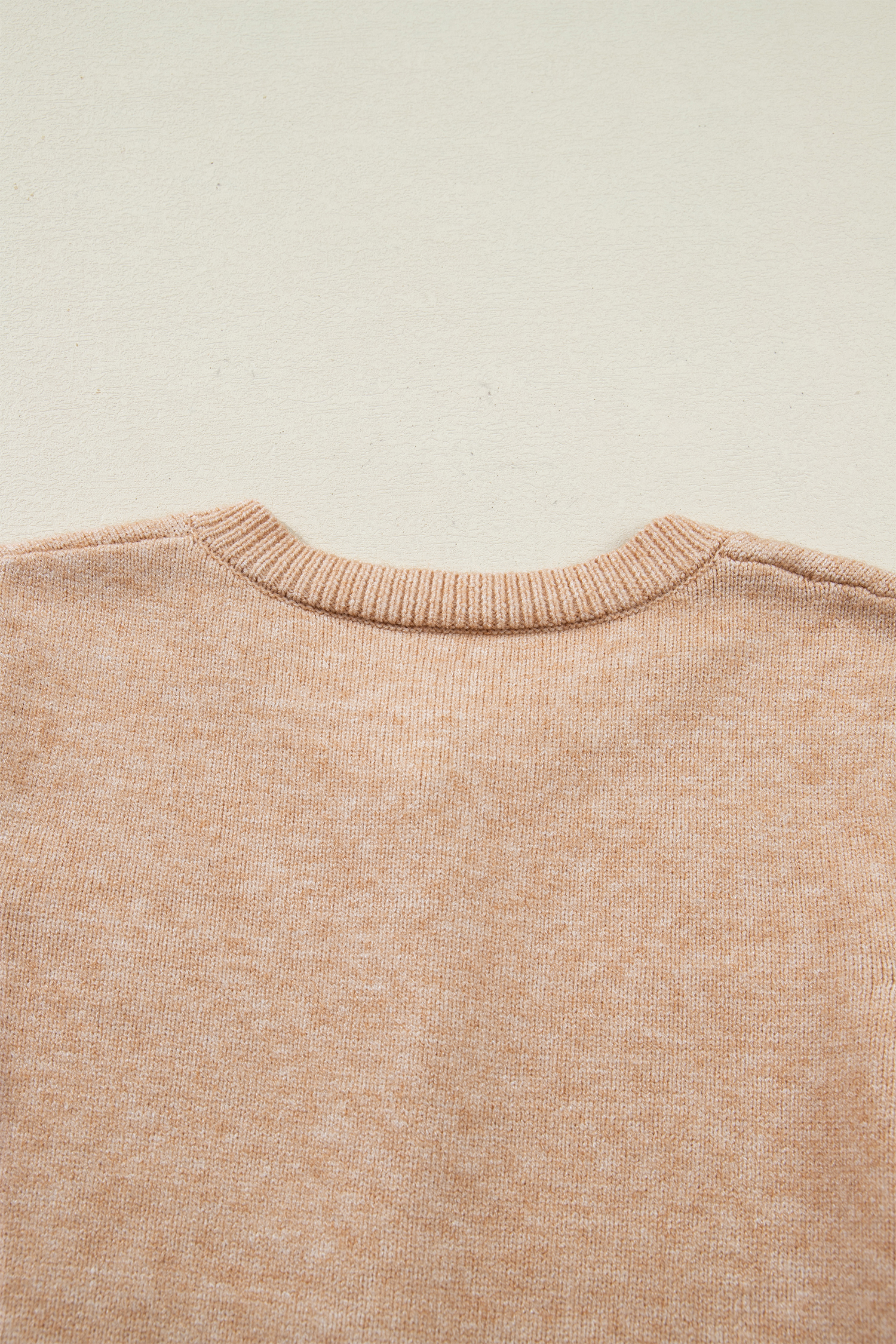 Oatmeal Ruffle Trim Gold Button Sweater Cardigan - loveforevers
