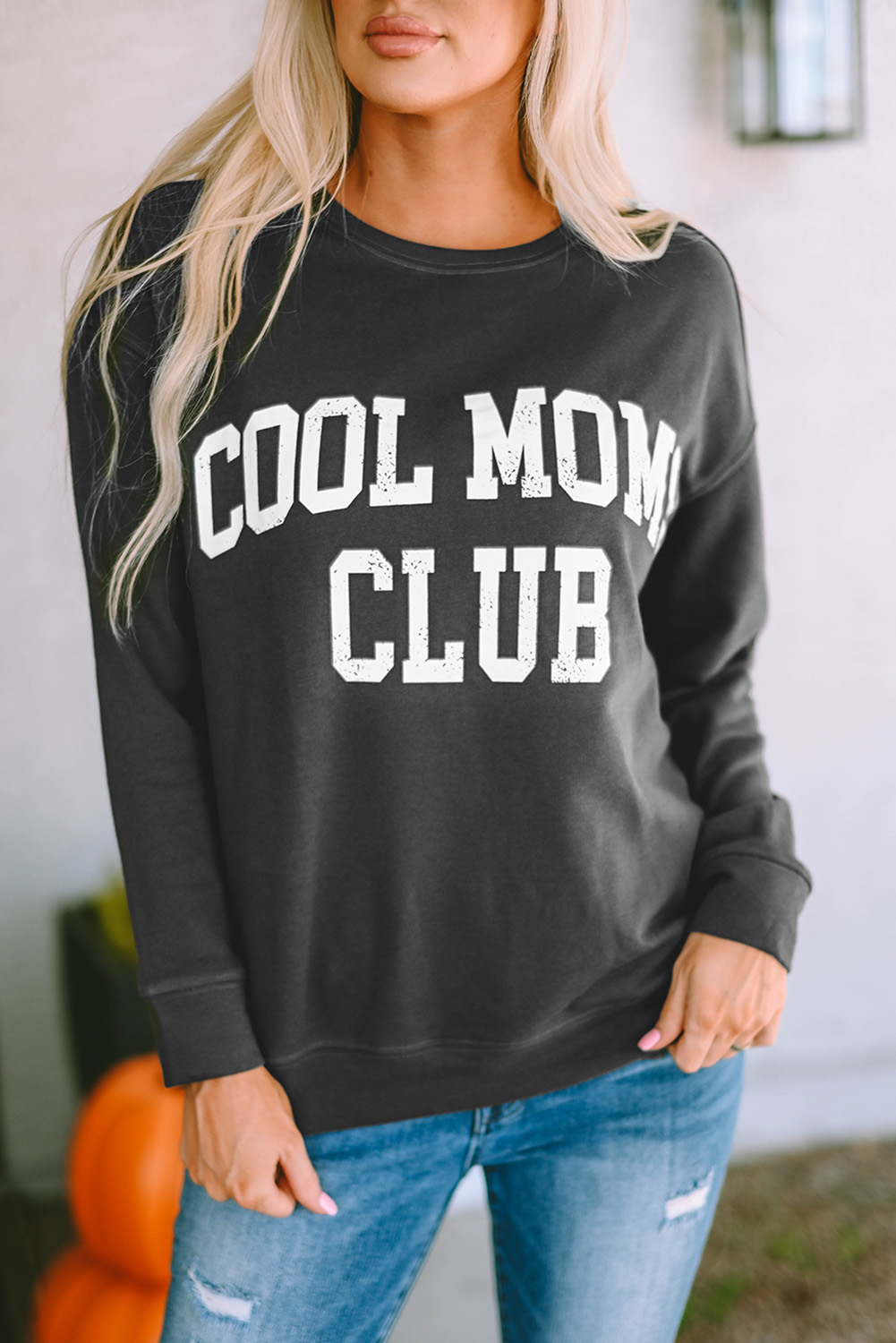 Gray COOL MOMS CLUB Drop Shoulder Sweatshirt - loveforevers