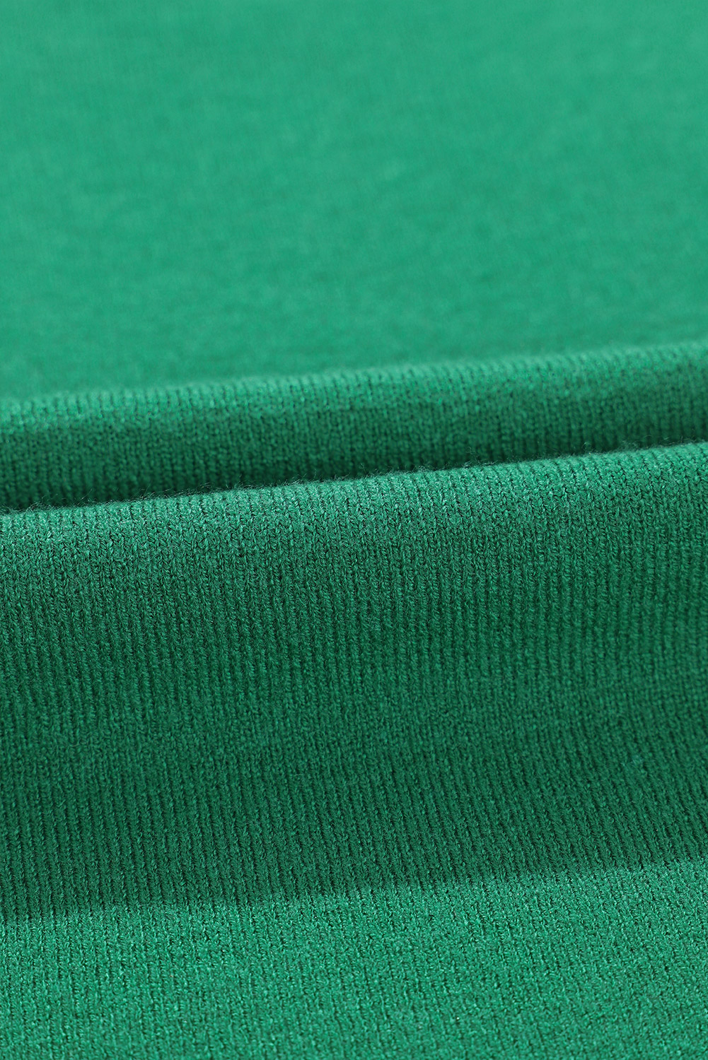 Dark Green Lightweight Ribbed Knit Contrast Trim Sweater Vest - loveforevers