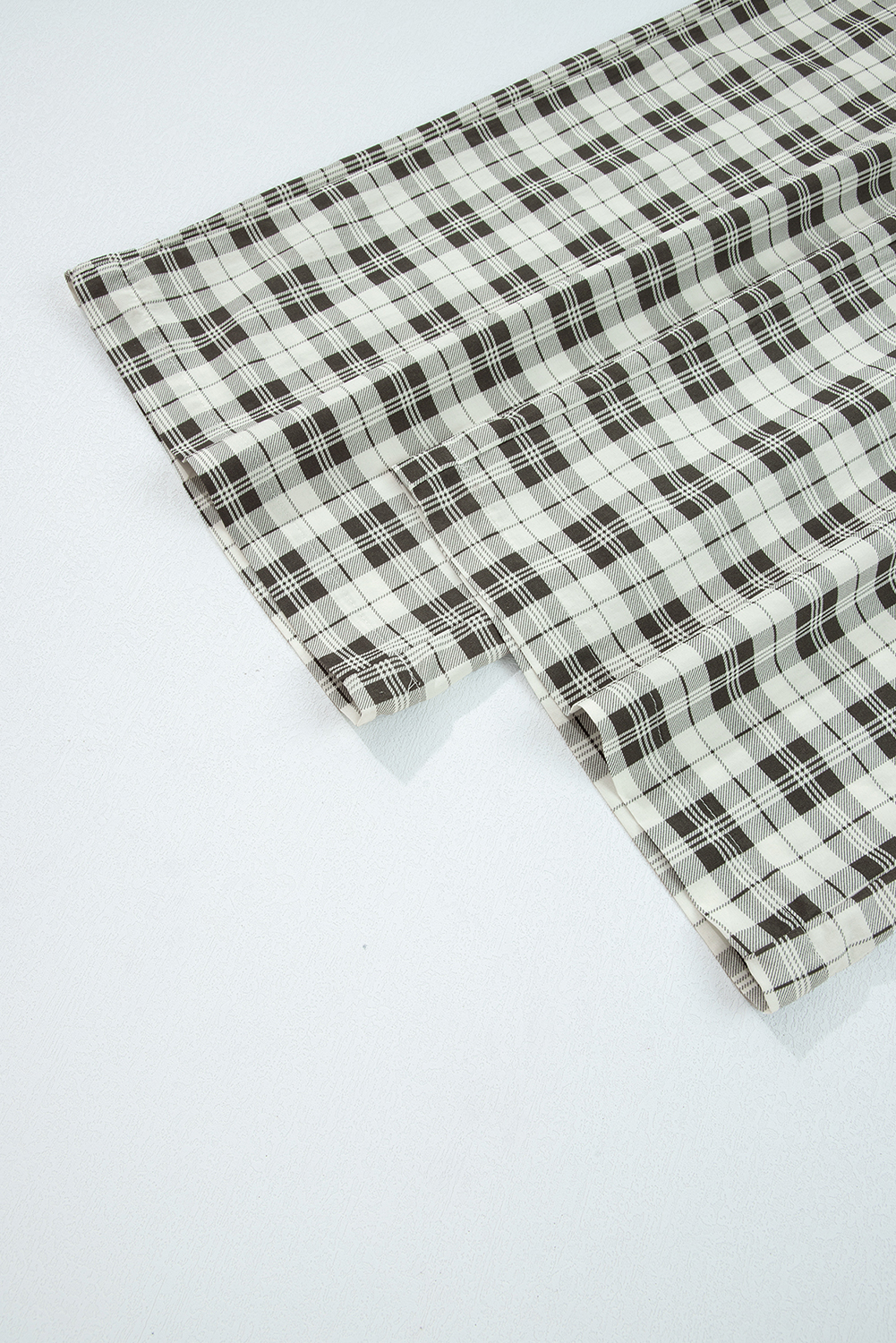 Gray Plaid Wide Leg Casual Pants - loveforevers