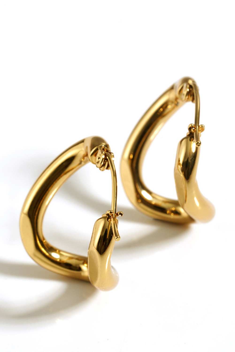 Gold Plated 3D Spiral Stainless Steel Earrings - loveforevers