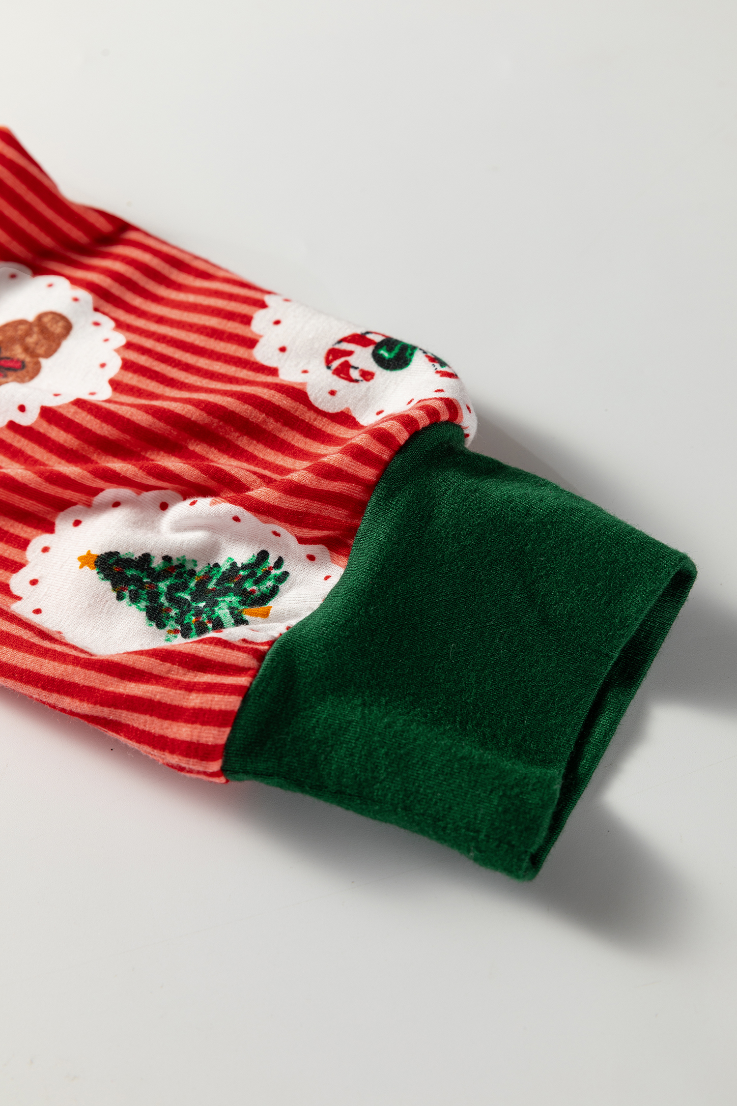 Red Stripe Christmas Fashion Print Henley V Neck Pullover and Jogger Pants 2 Piece Lounge Set - loveforevers